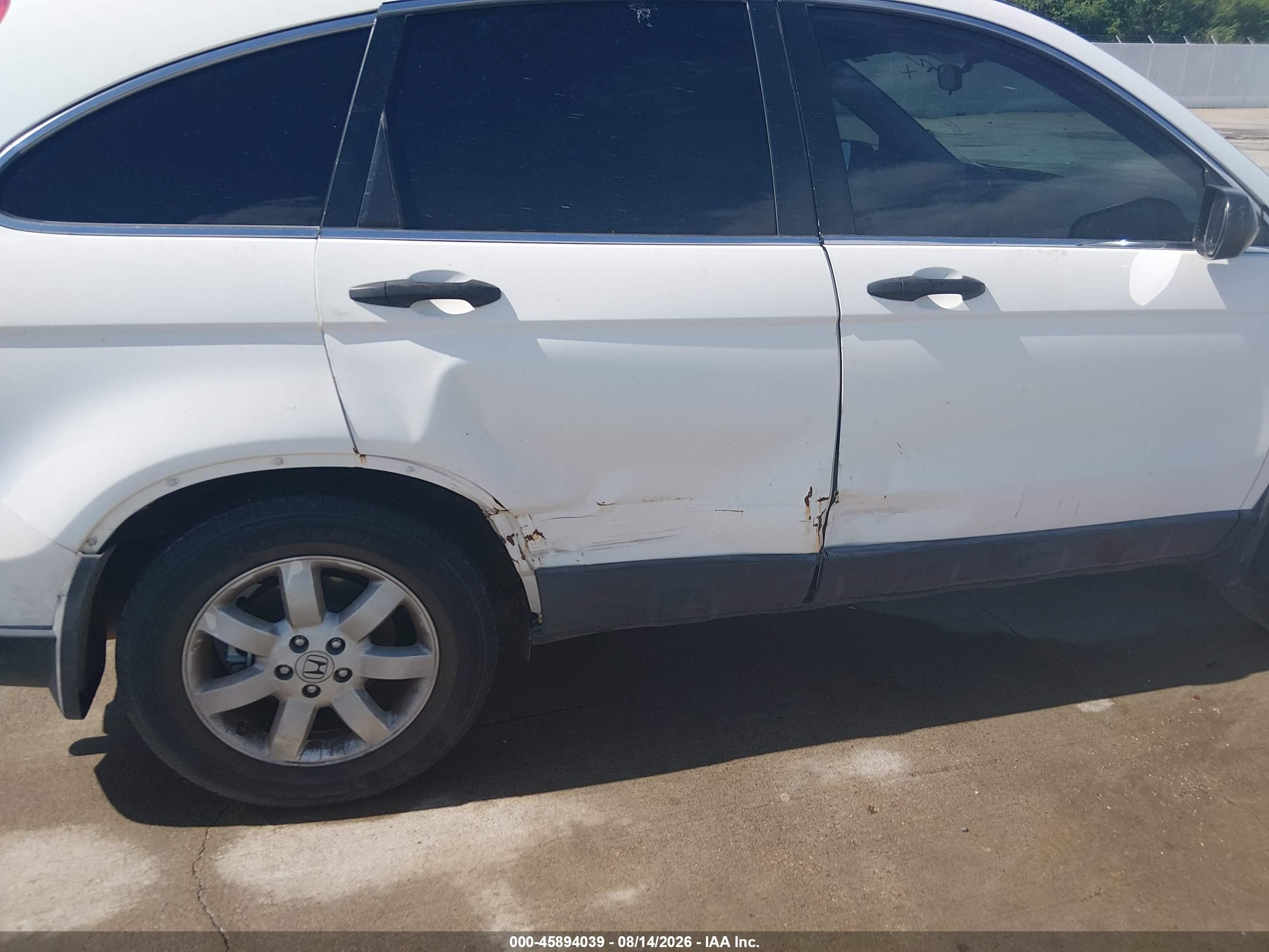2007 Honda Cr-v Ex White vin: JHLRE38527C006680