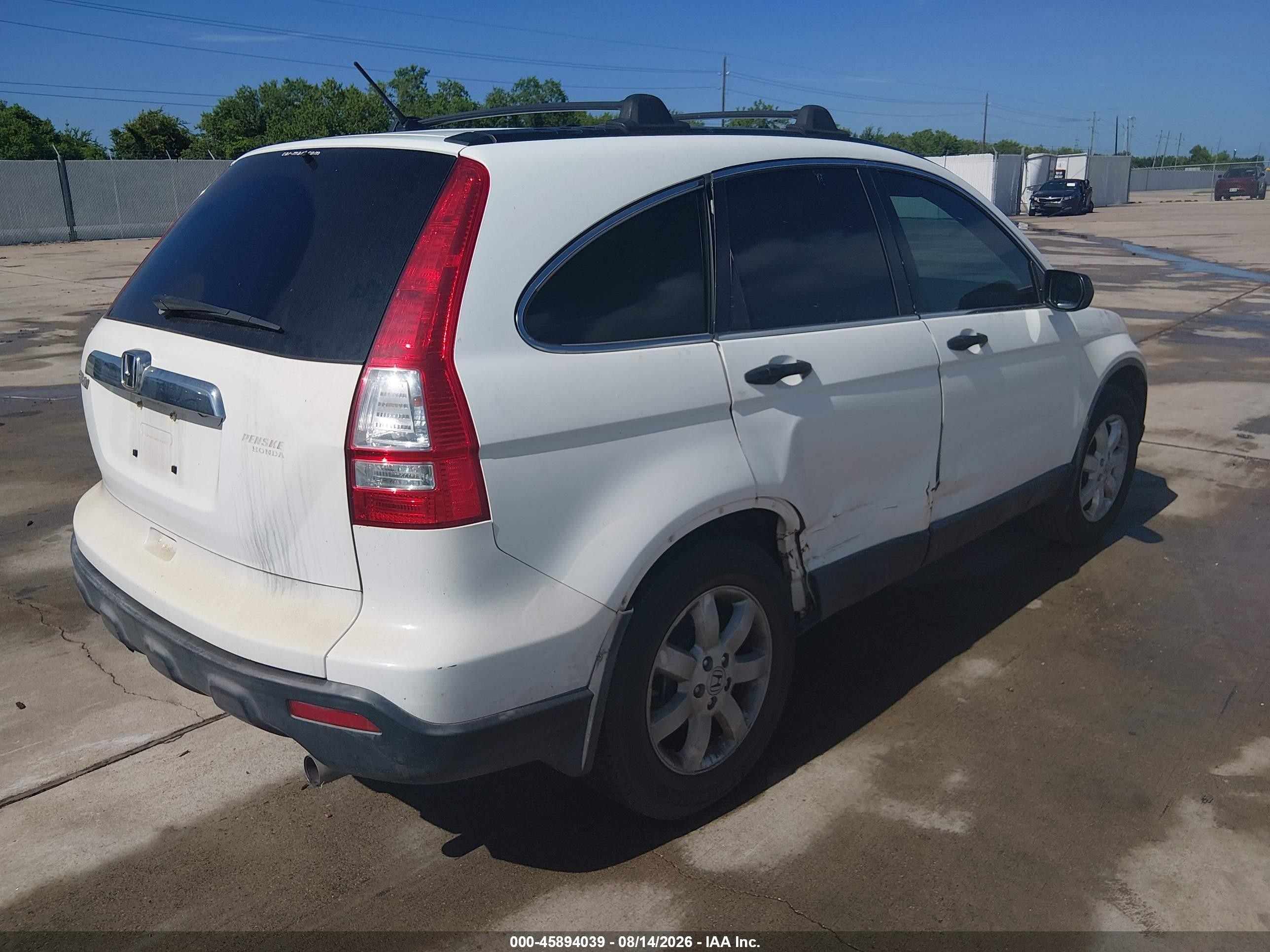 2007 Honda Cr-v Ex White vin: JHLRE38527C006680