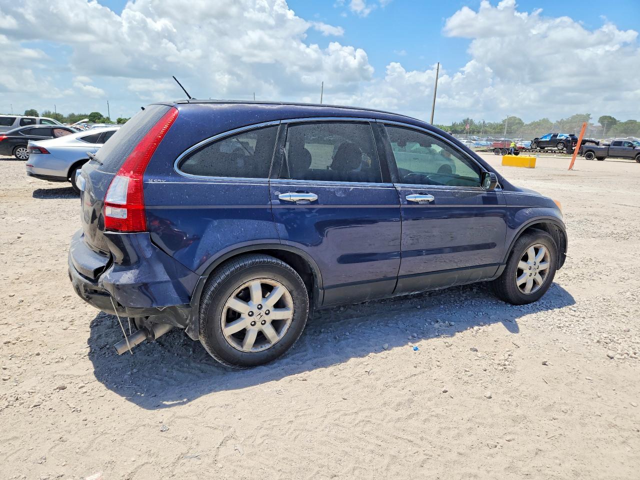 2007 Honda Cr-v Ex Blue vin: JHLRE38527C015153