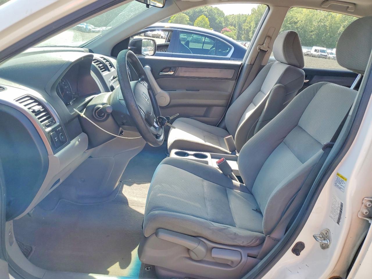 2007 Honda Cr-v Ex White vin: JHLRE38527C035452