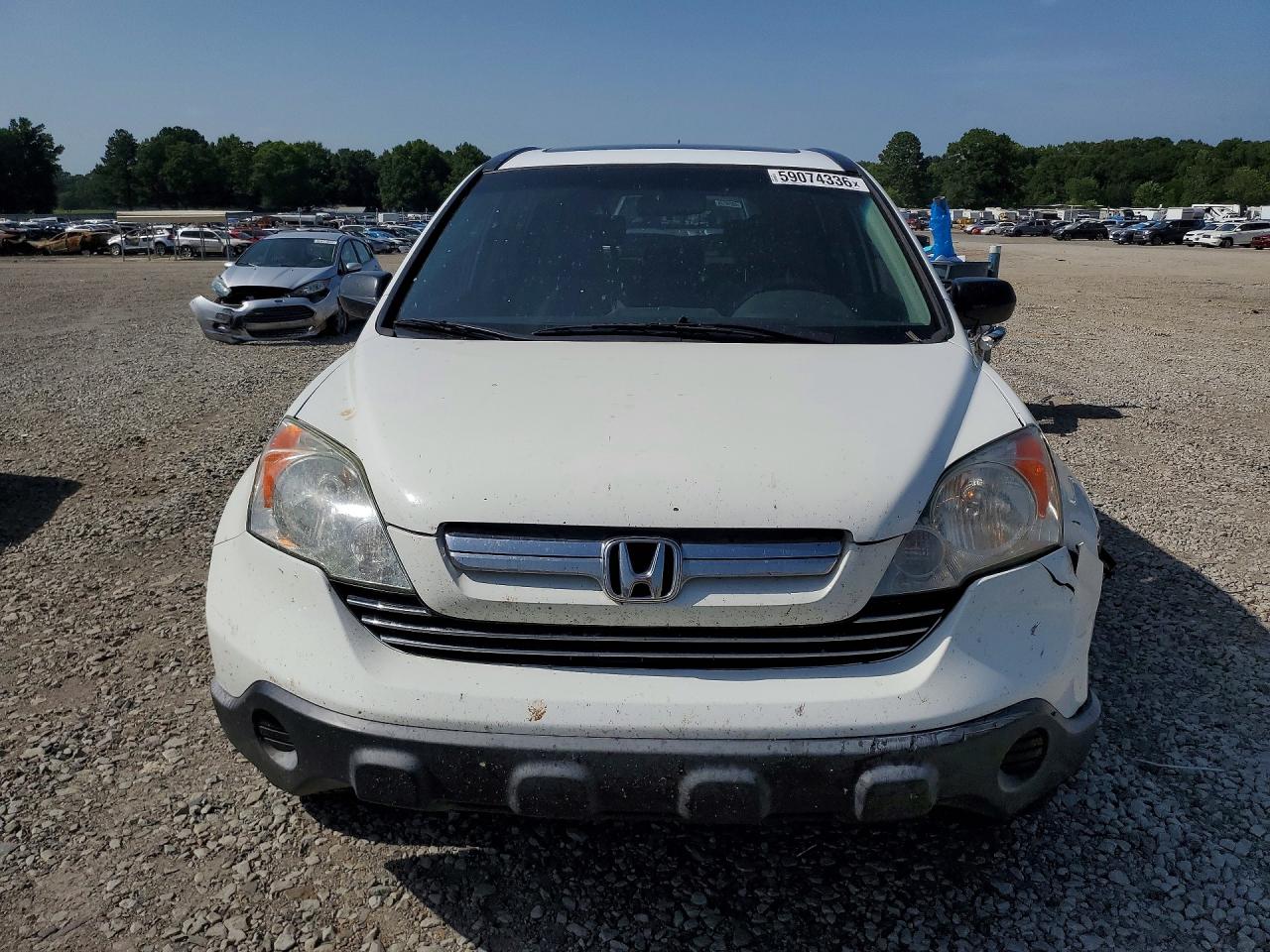 2007 Honda Cr-v Ex White vin: JHLRE38527C035452