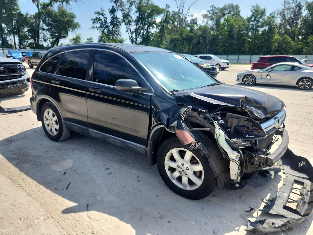 2007 Honda Cr-v Ex Black vin: JHLRE38527C046998