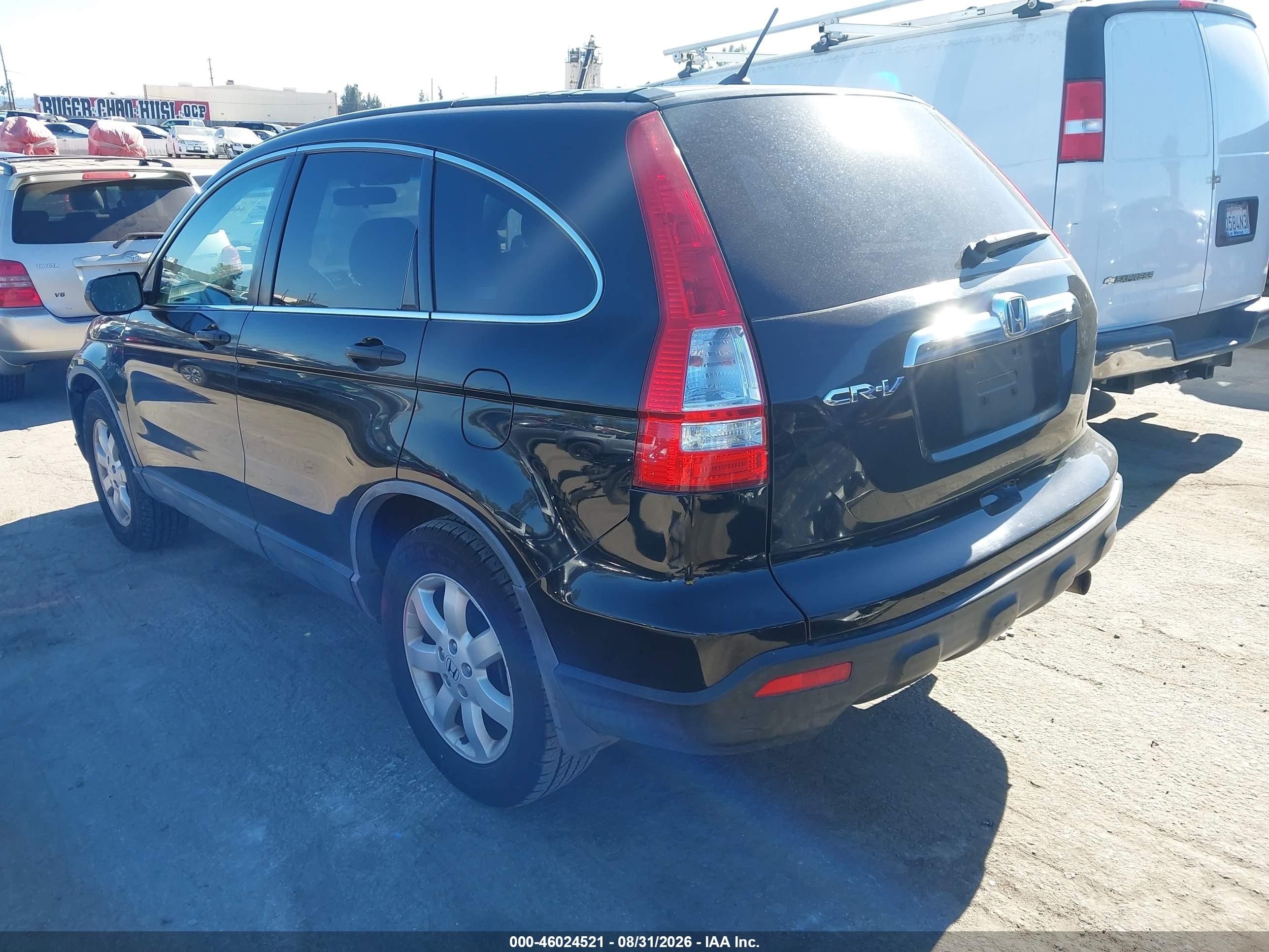 2007 Honda Cr-v Ex Black vin: JHLRE38527C048153