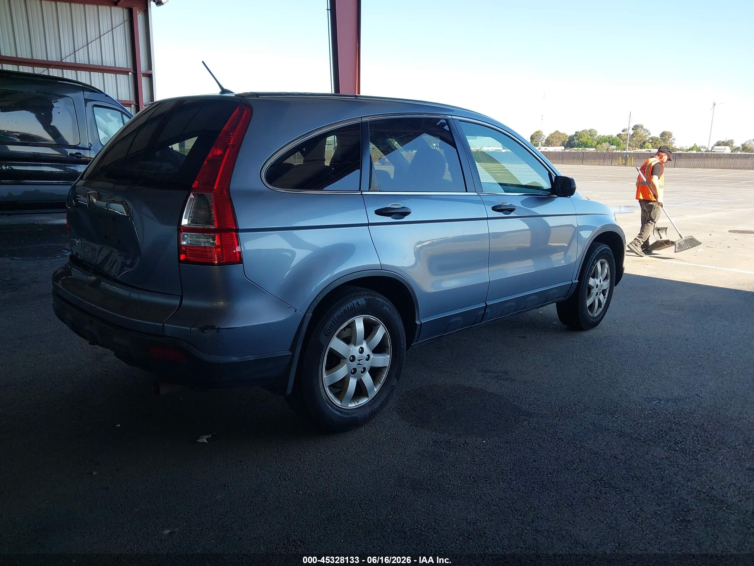 2007 Honda Cr-v Ex Light Blue vin: JHLRE38527C064997