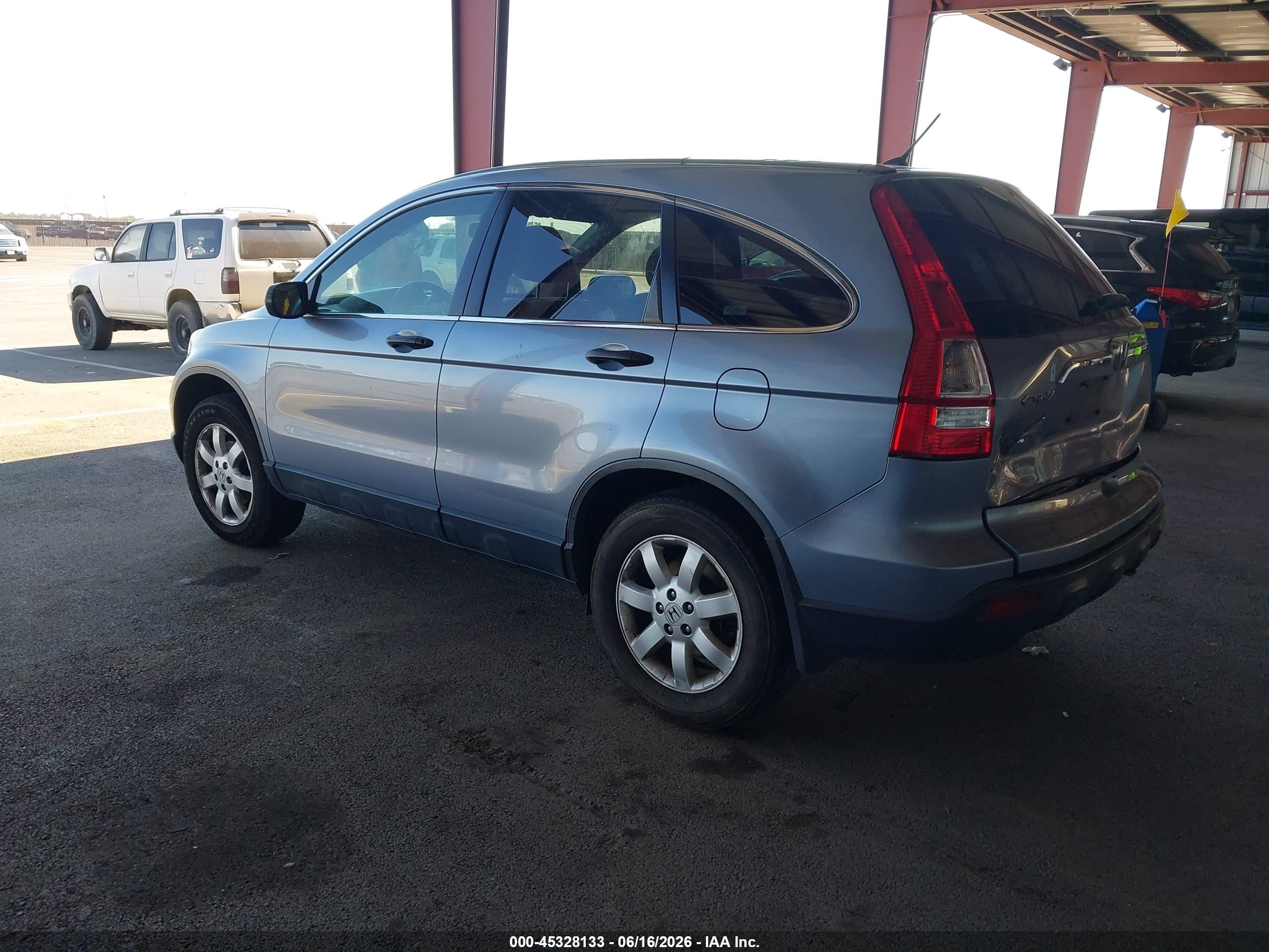 2007 Honda Cr-v Ex Light Blue vin: JHLRE38527C064997