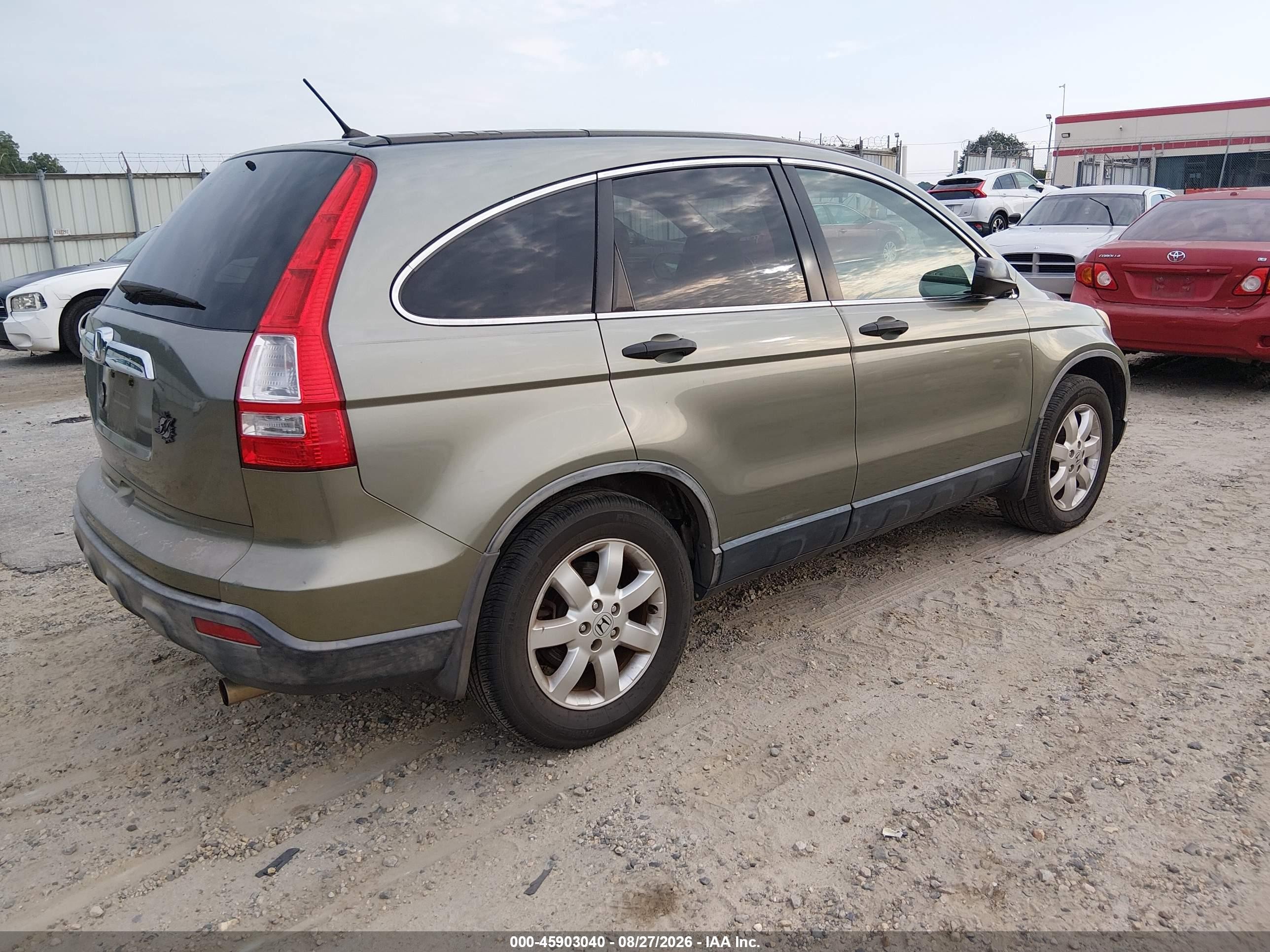 2008 Honda Cr-v Ex Green vin: JHLRE38528C047120