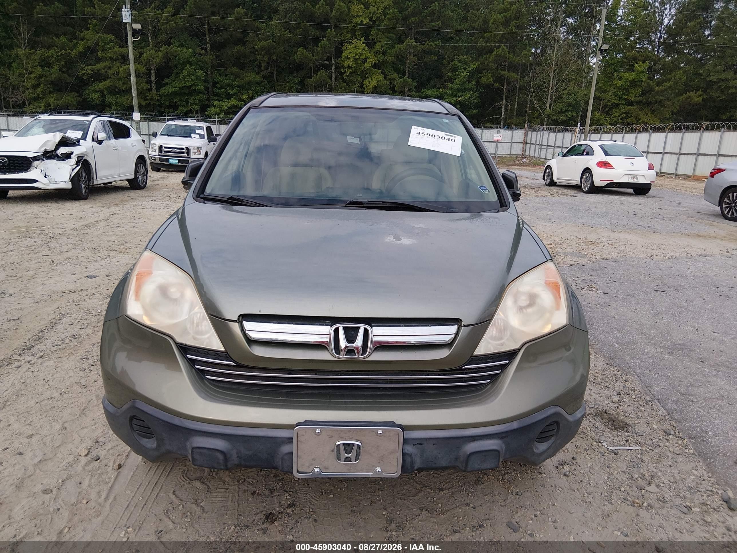 2008 Honda Cr-v Ex Green vin: JHLRE38528C047120