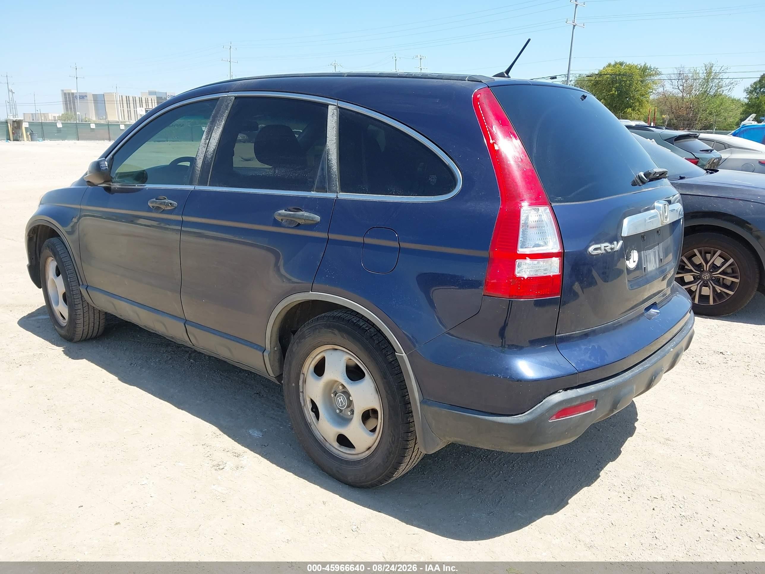 2007 Honda Cr-v Ex Blue vin: JHLRE38537C080433