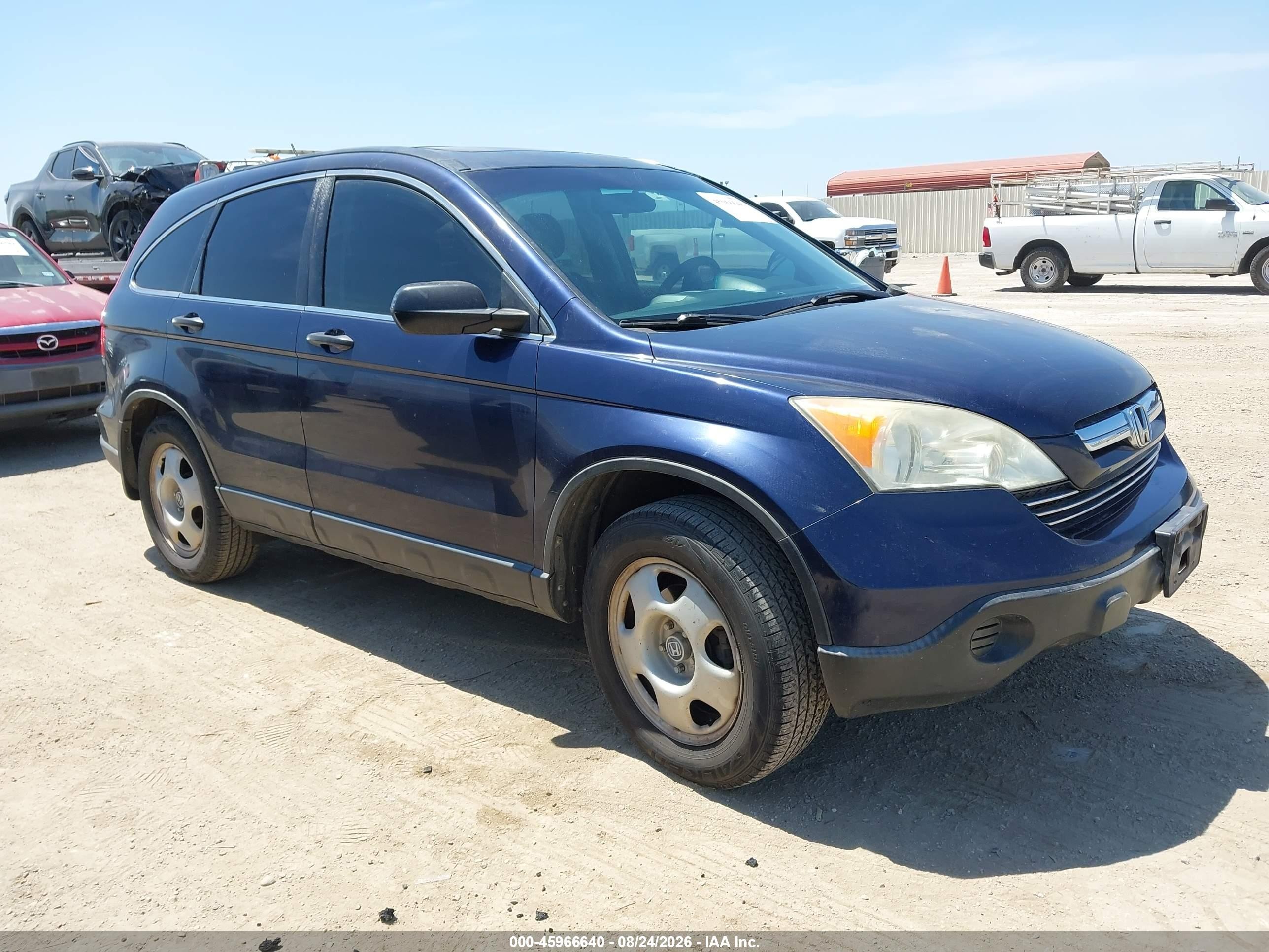 2007 Honda Cr-v Ex Blue vin: JHLRE38537C080433