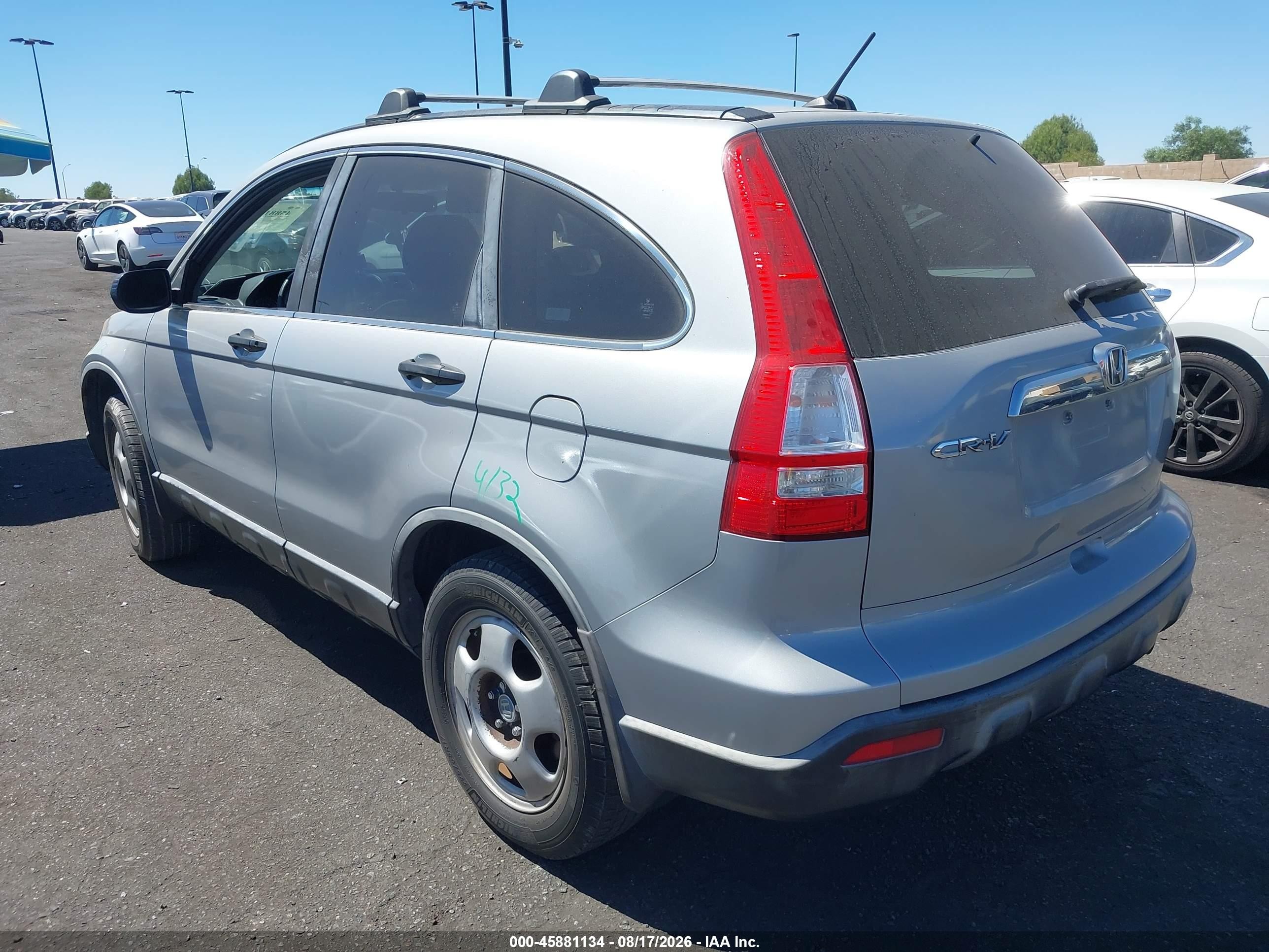 2008 Honda Cr-v Ex Silver vin: JHLRE38538C020640