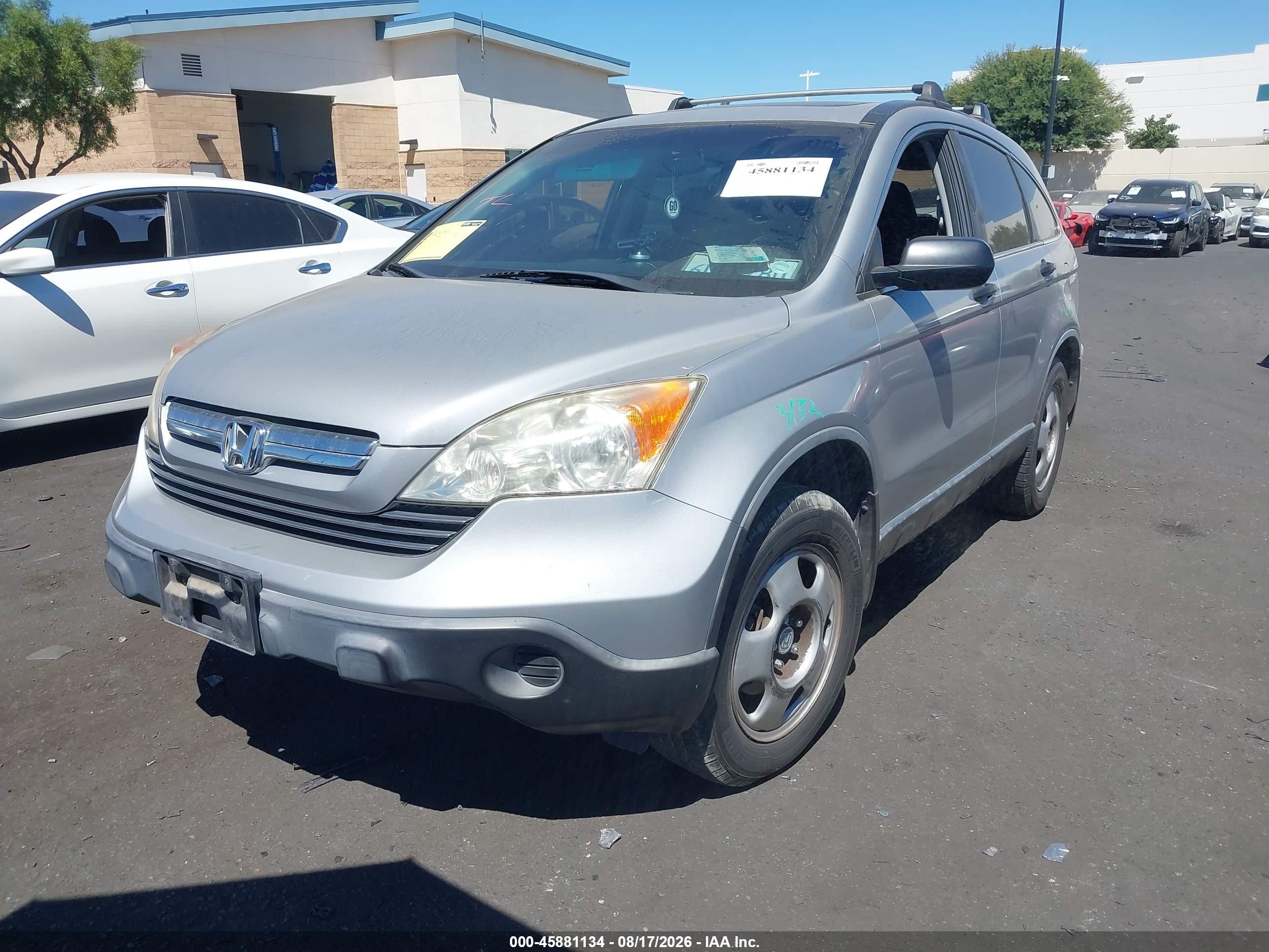 2008 Honda Cr-v Ex Silver vin: JHLRE38538C020640