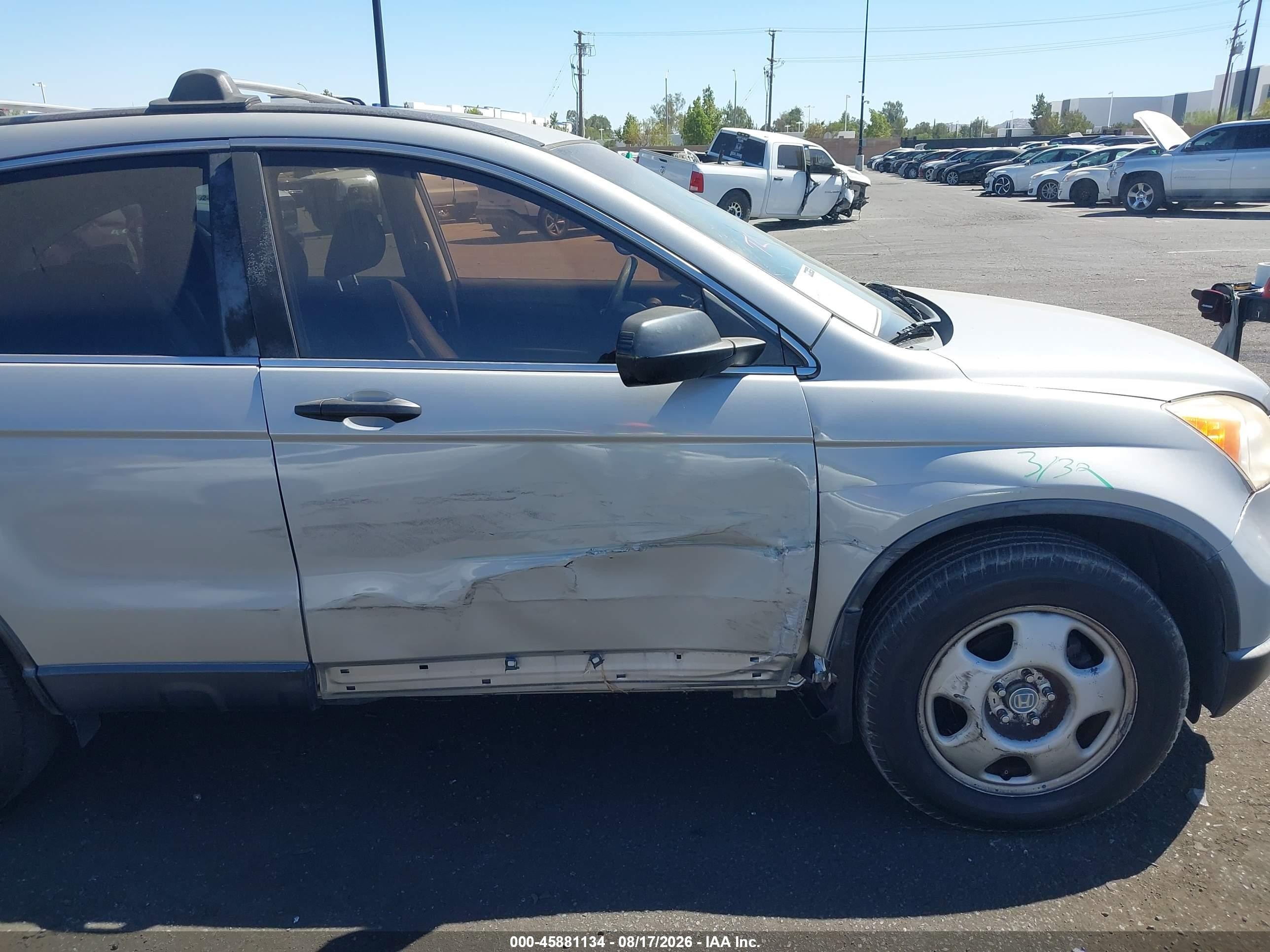 2008 Honda Cr-v Ex Silver vin: JHLRE38538C020640