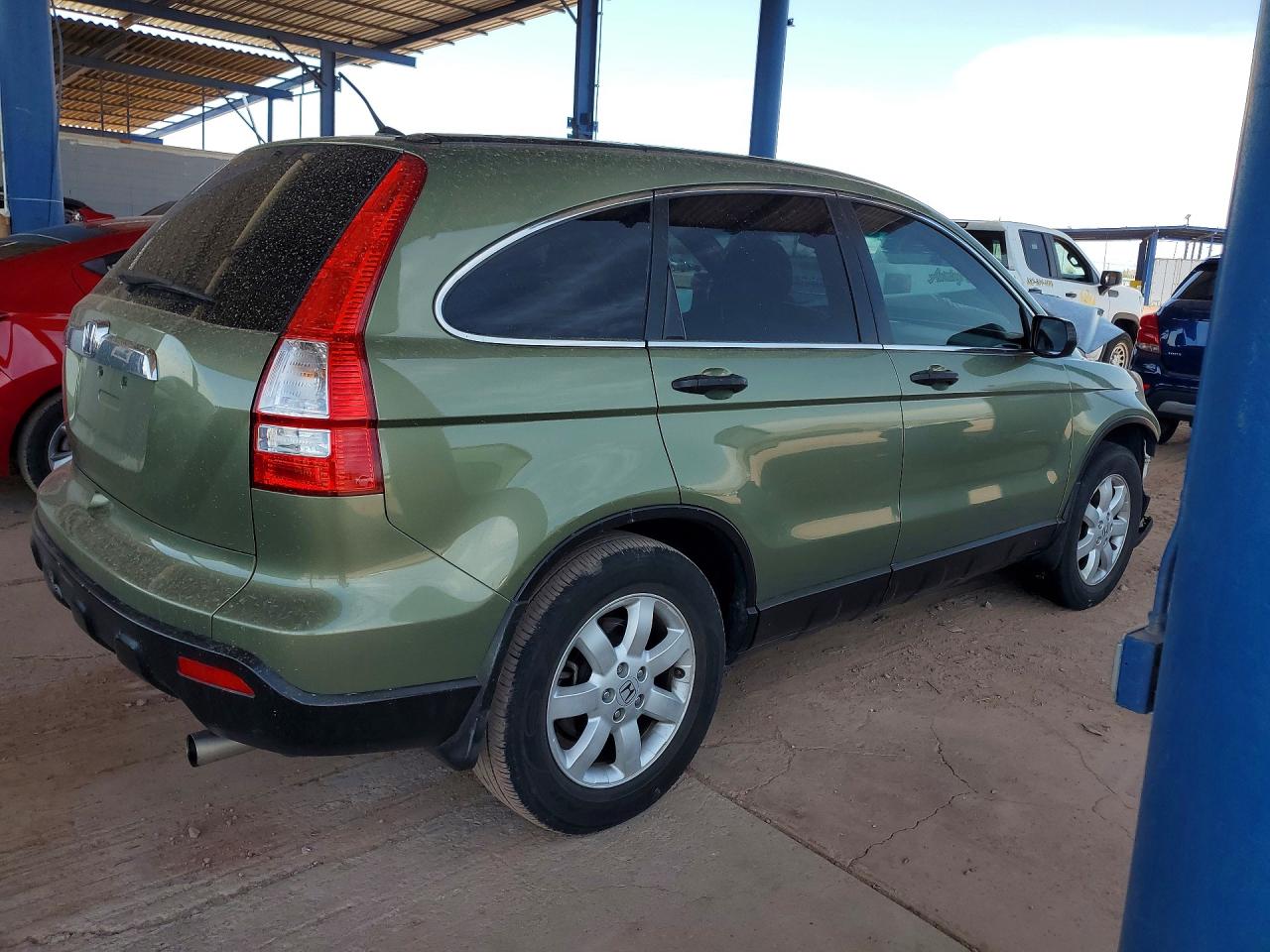 2009 Honda Cr-v Ex Green vin: JHLRE38539C011406