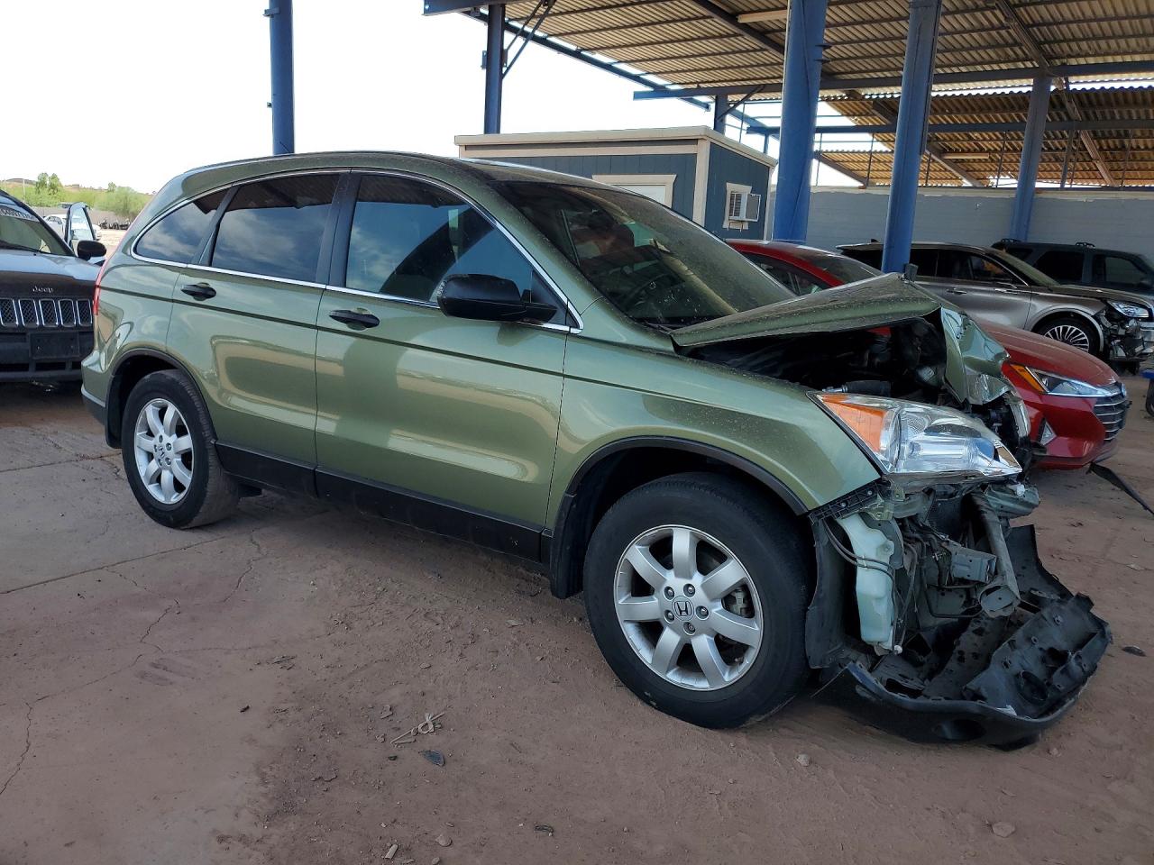 2009 Honda Cr-v Ex Green vin: JHLRE38539C011406