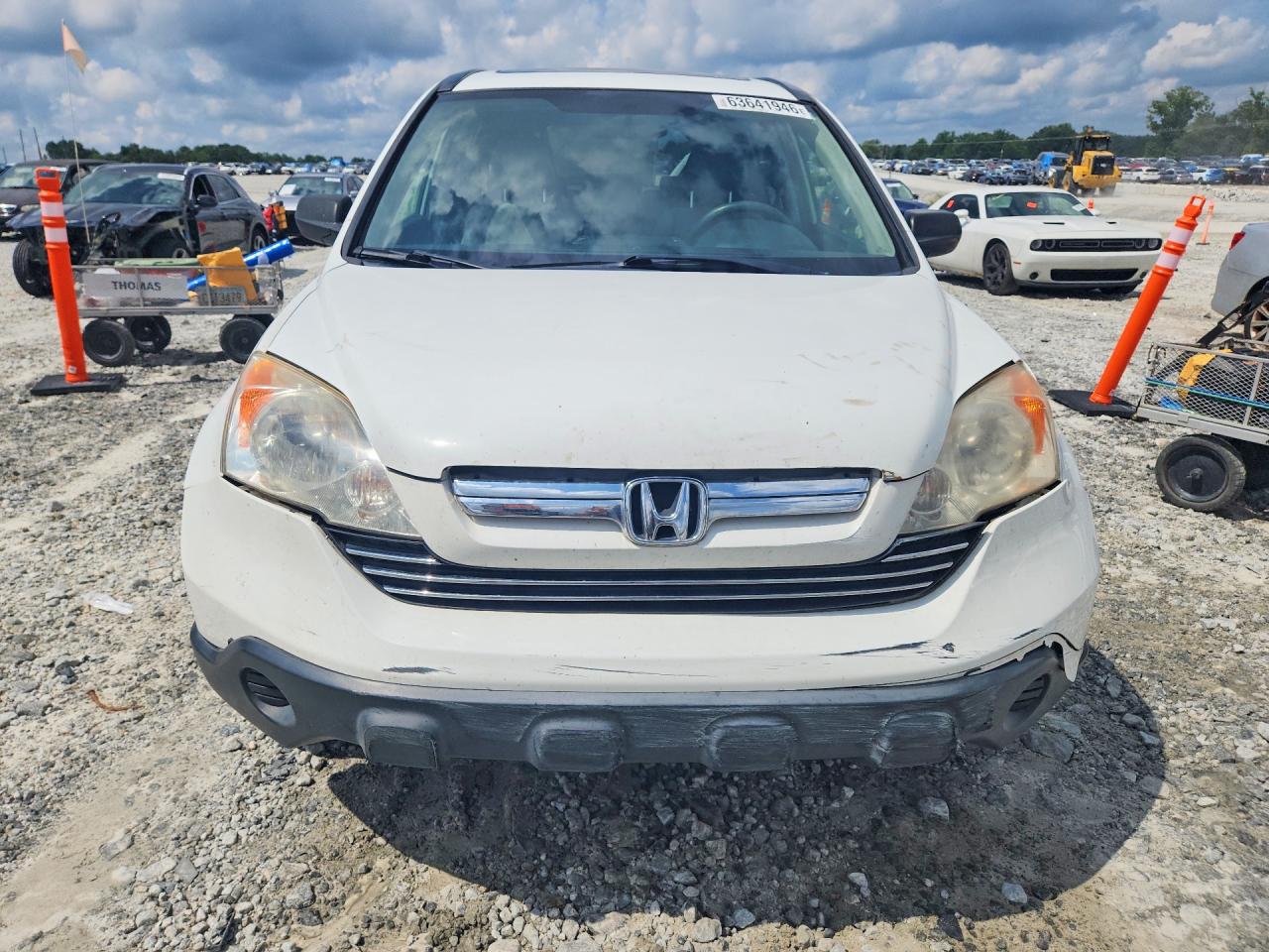 2009 Honda Cr-v Ex White vin: JHLRE38539C012331