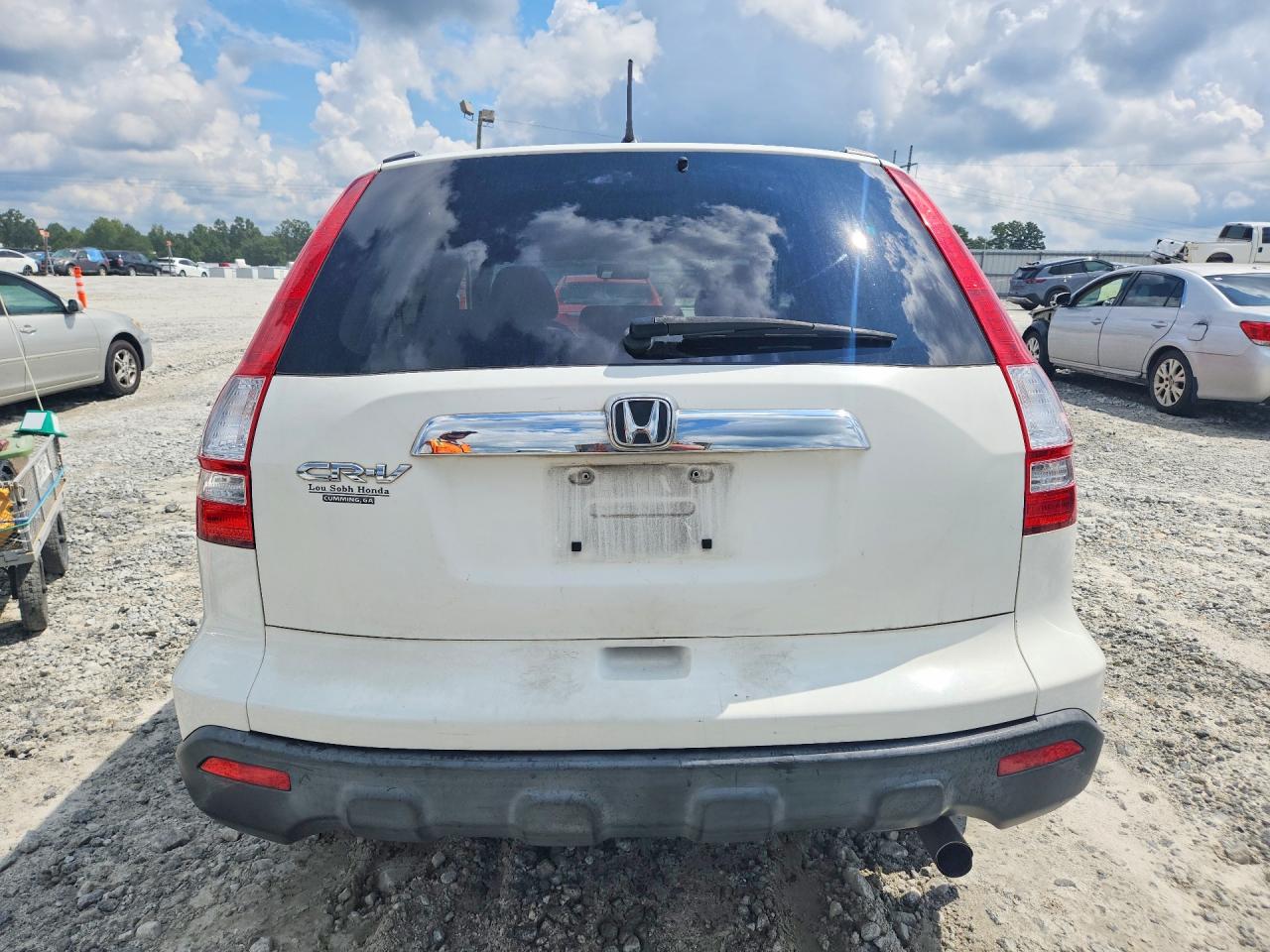 2009 Honda Cr-v Ex White vin: JHLRE38539C012331
