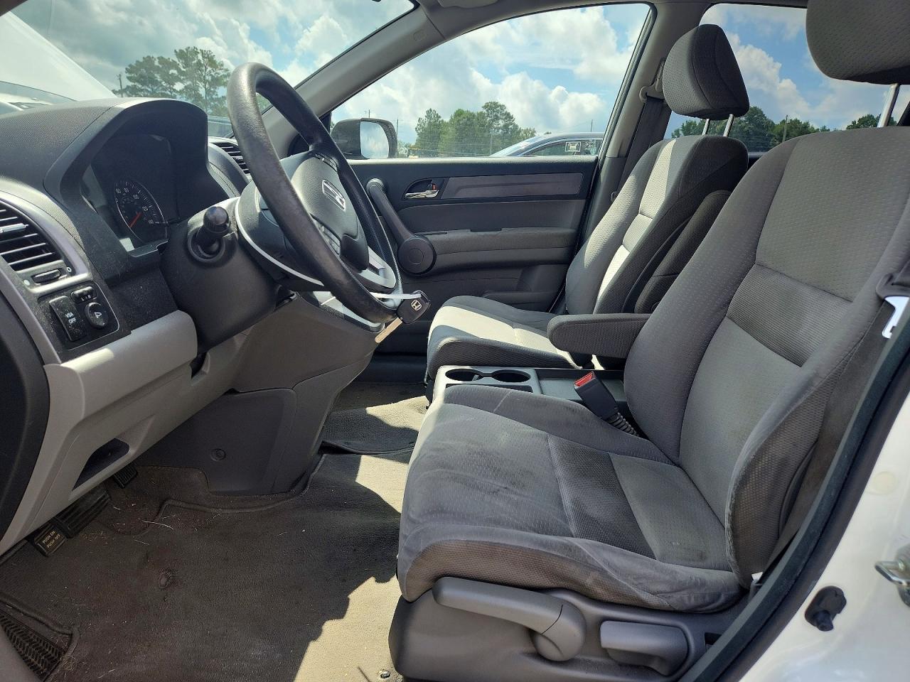 2009 Honda Cr-v Ex White vin: JHLRE38539C012331