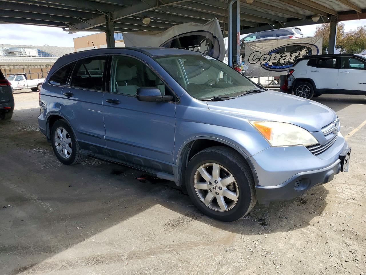 2007 Honda Cr-v Ex Silver vin: JHLRE38547C002856