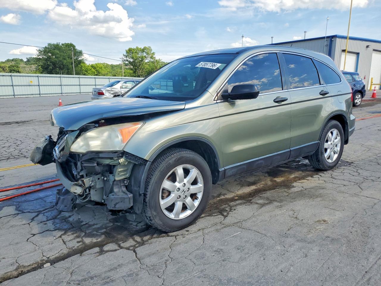 2007 Honda Cr-v Ex Зеленый vin: JHLRE38547C075029