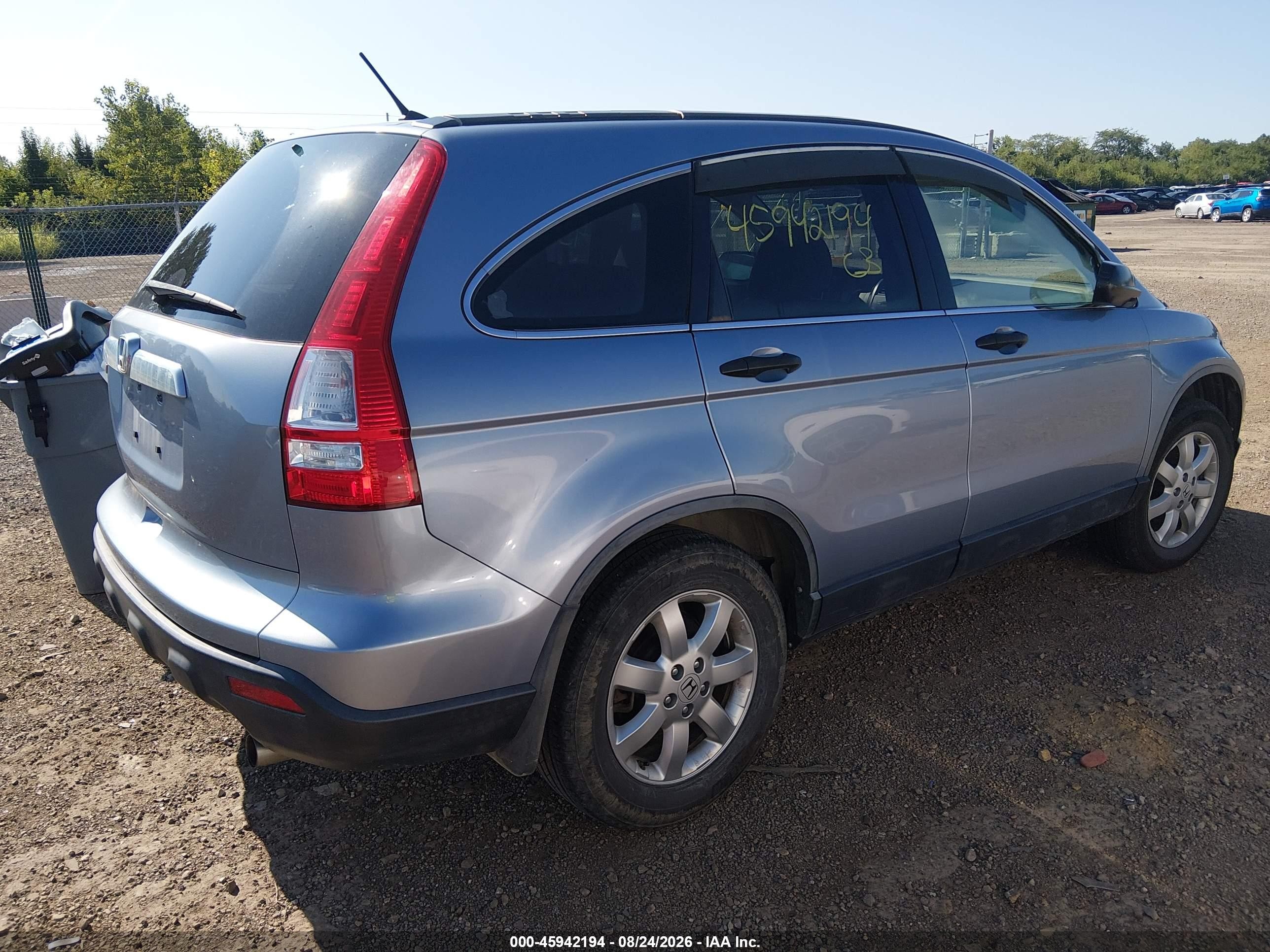 2008 Honda Cr-v Ex Blue vin: JHLRE38548C003460