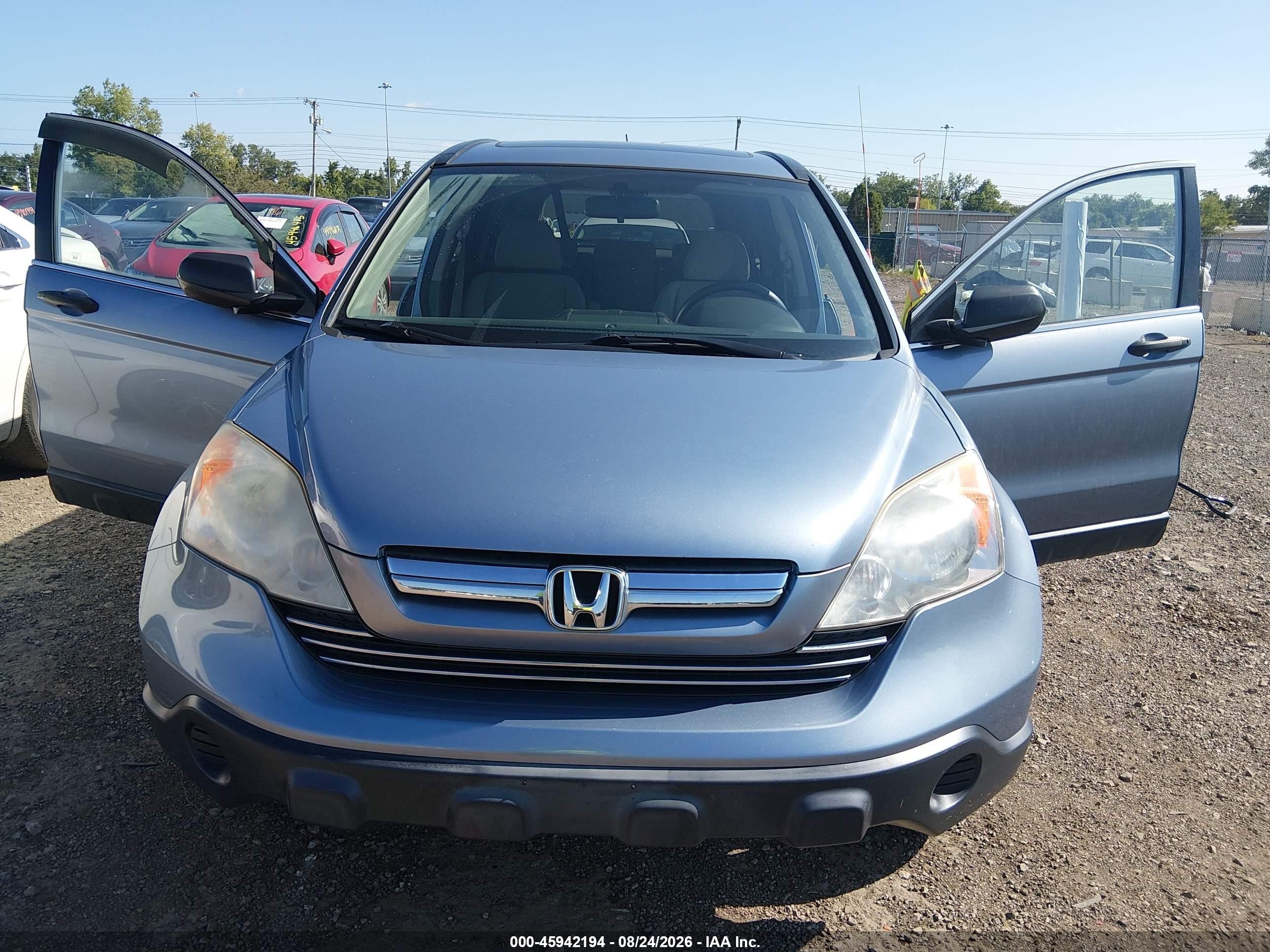 2008 Honda Cr-v Ex Blue vin: JHLRE38548C003460