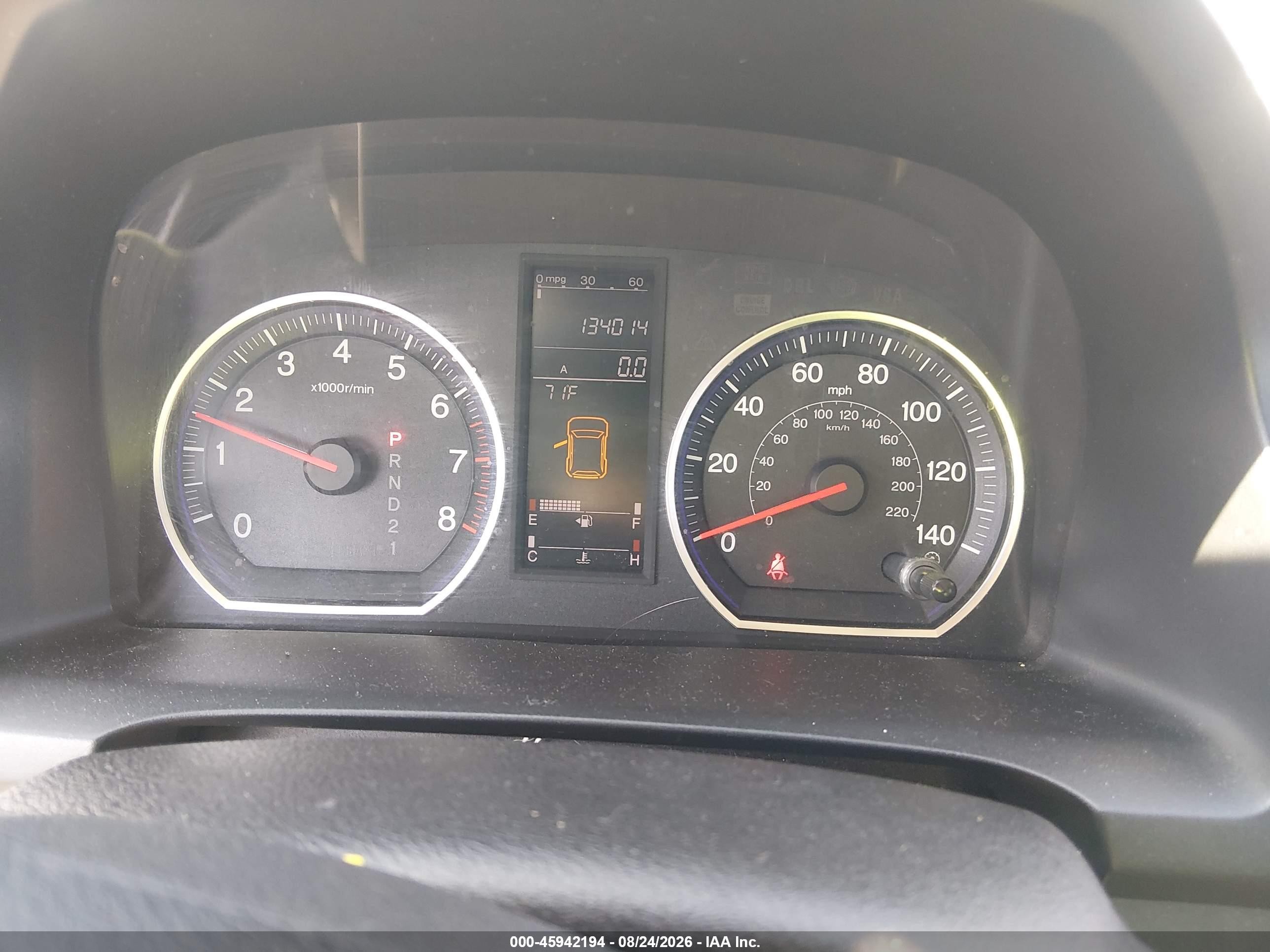 2008 Honda Cr-v Ex Blue vin: JHLRE38548C003460