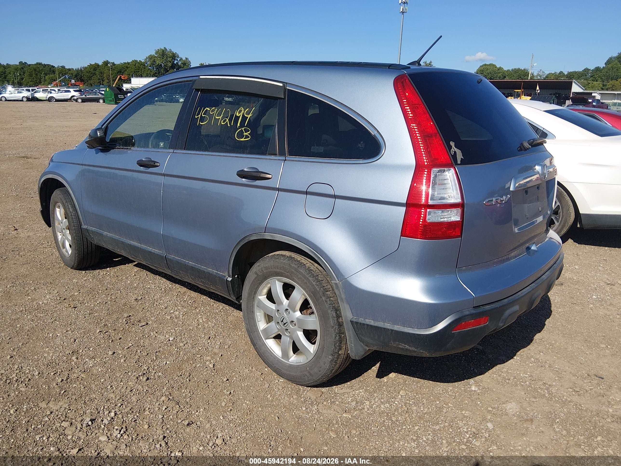 2008 Honda Cr-v Ex Blue vin: JHLRE38548C003460