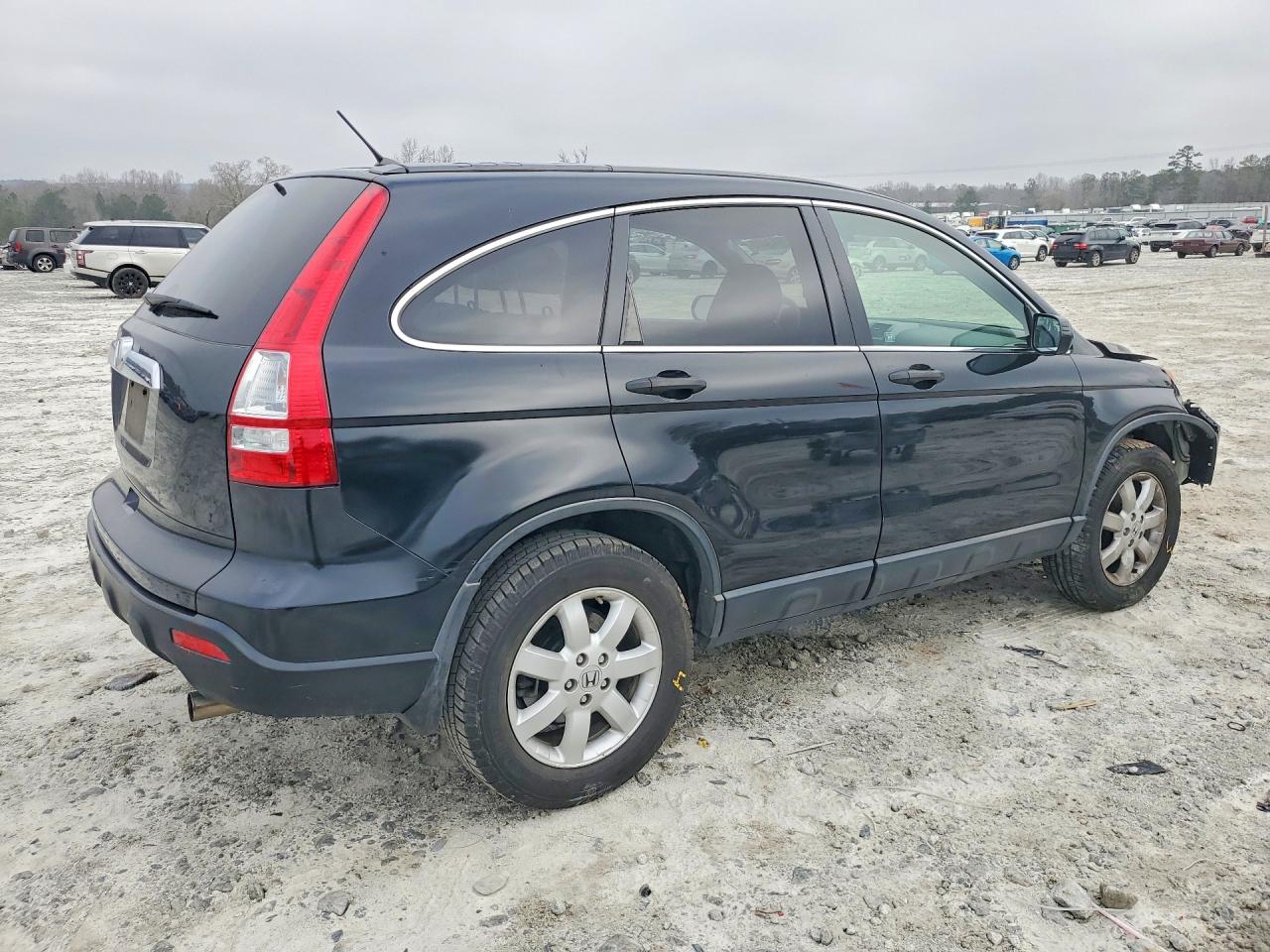 2007 Honda Cr-v Ex Black vin: JHLRE38557C016247