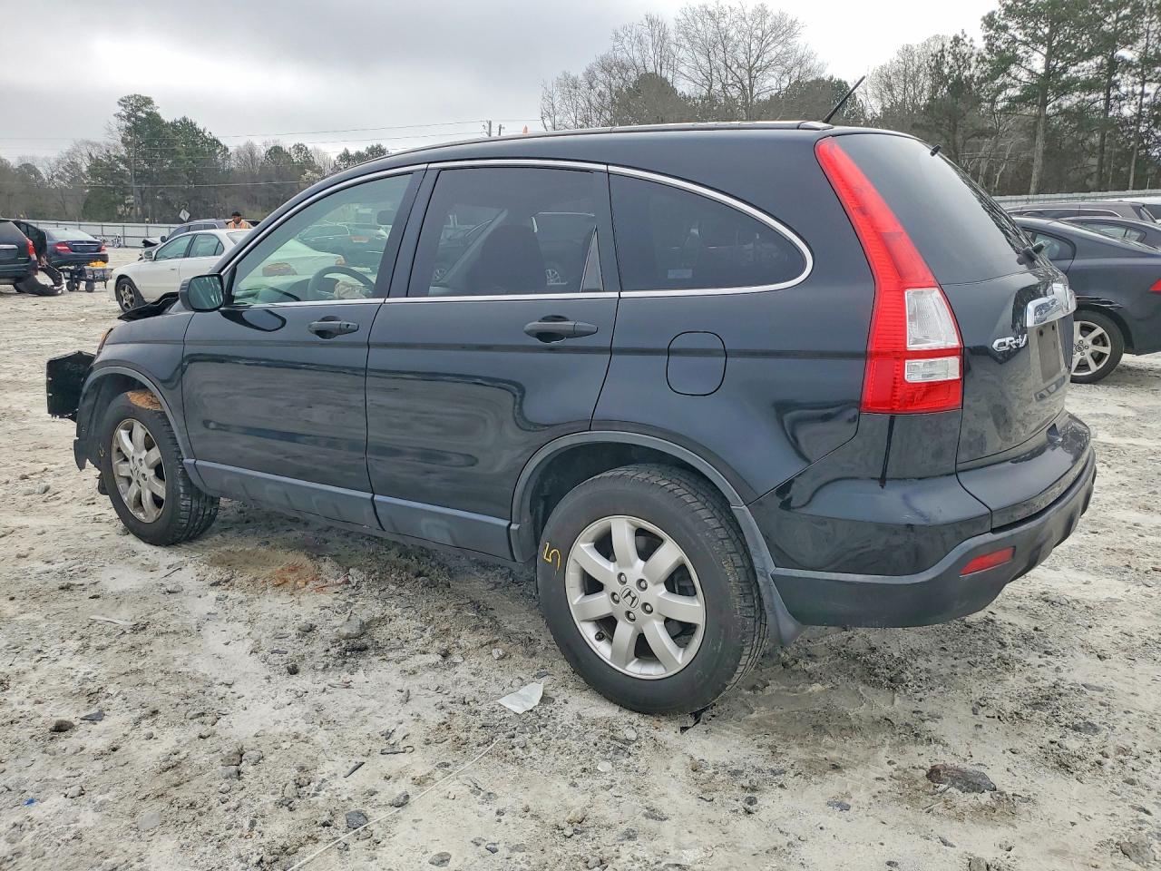 2007 Honda Cr-v Ex Black vin: JHLRE38557C016247