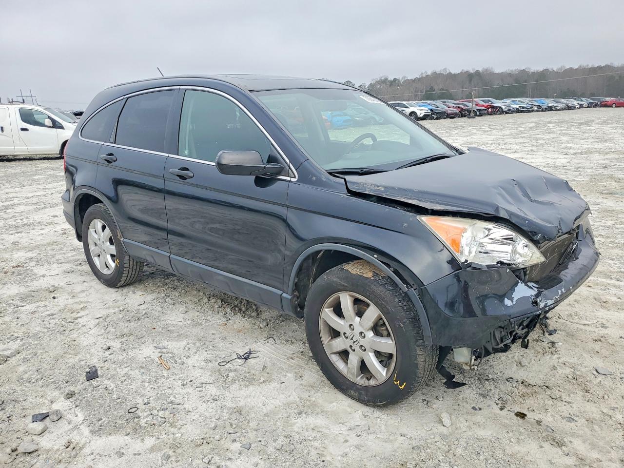 2007 Honda Cr-v Ex Black vin: JHLRE38557C016247