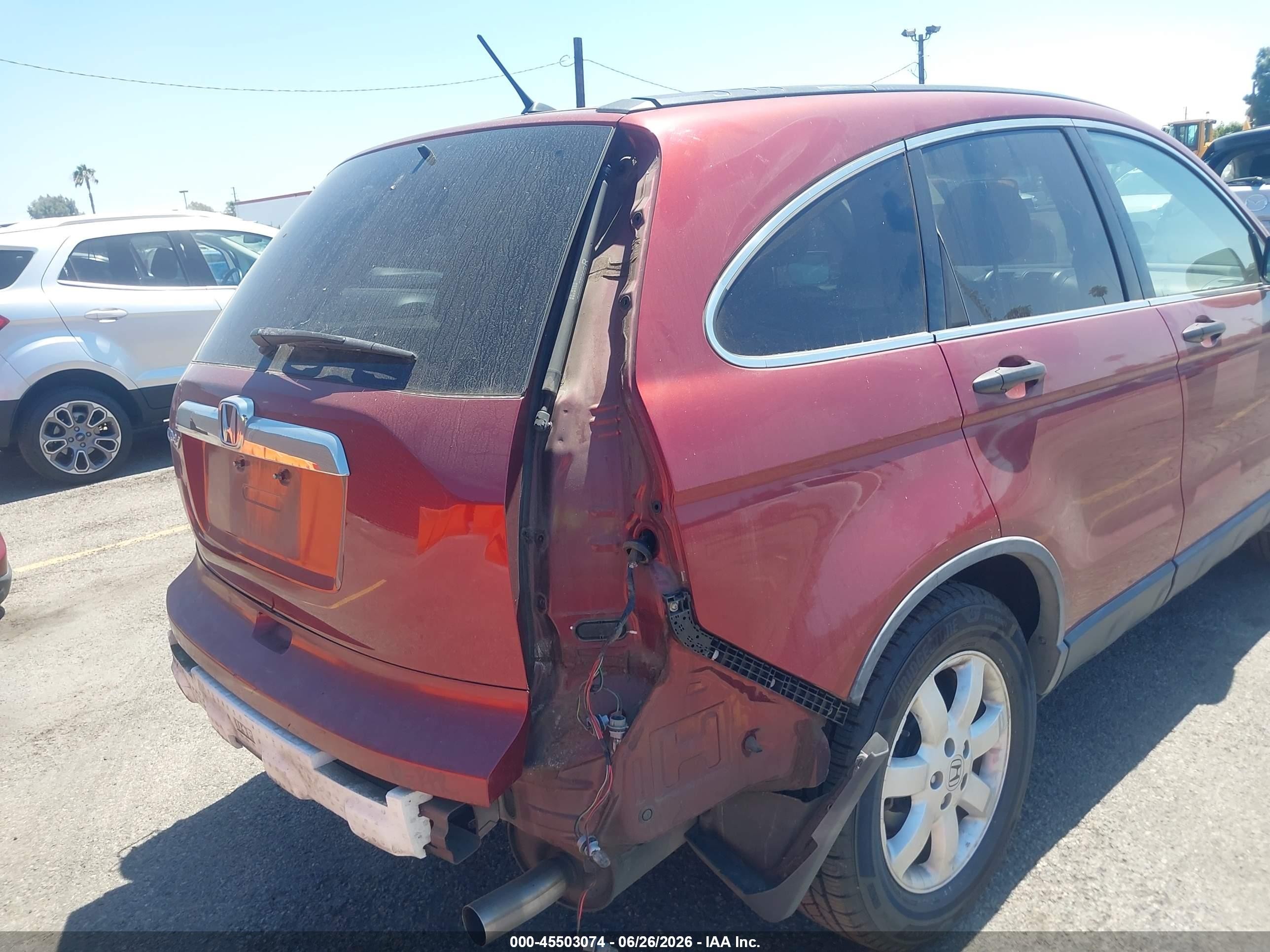 2007 Honda Cr-v Ex Red vin: JHLRE38557C017172