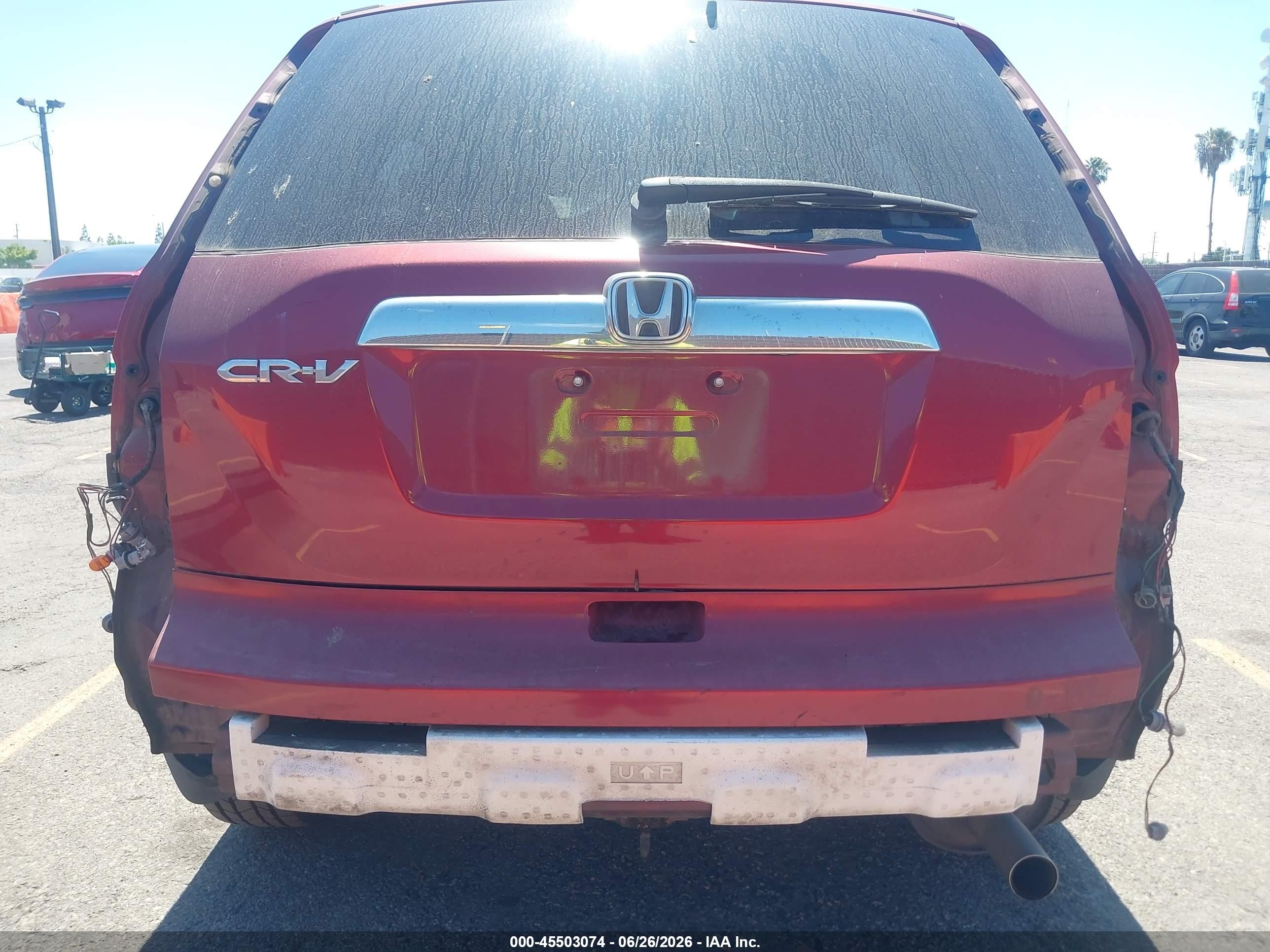2007 Honda Cr-v Ex Red vin: JHLRE38557C017172