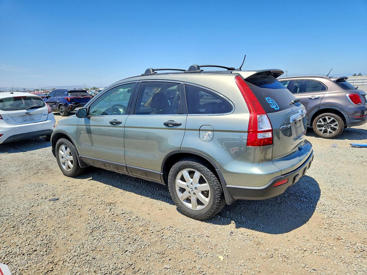 2007 Honda Cr-v Ex Gray vin: JHLRE38557C048485