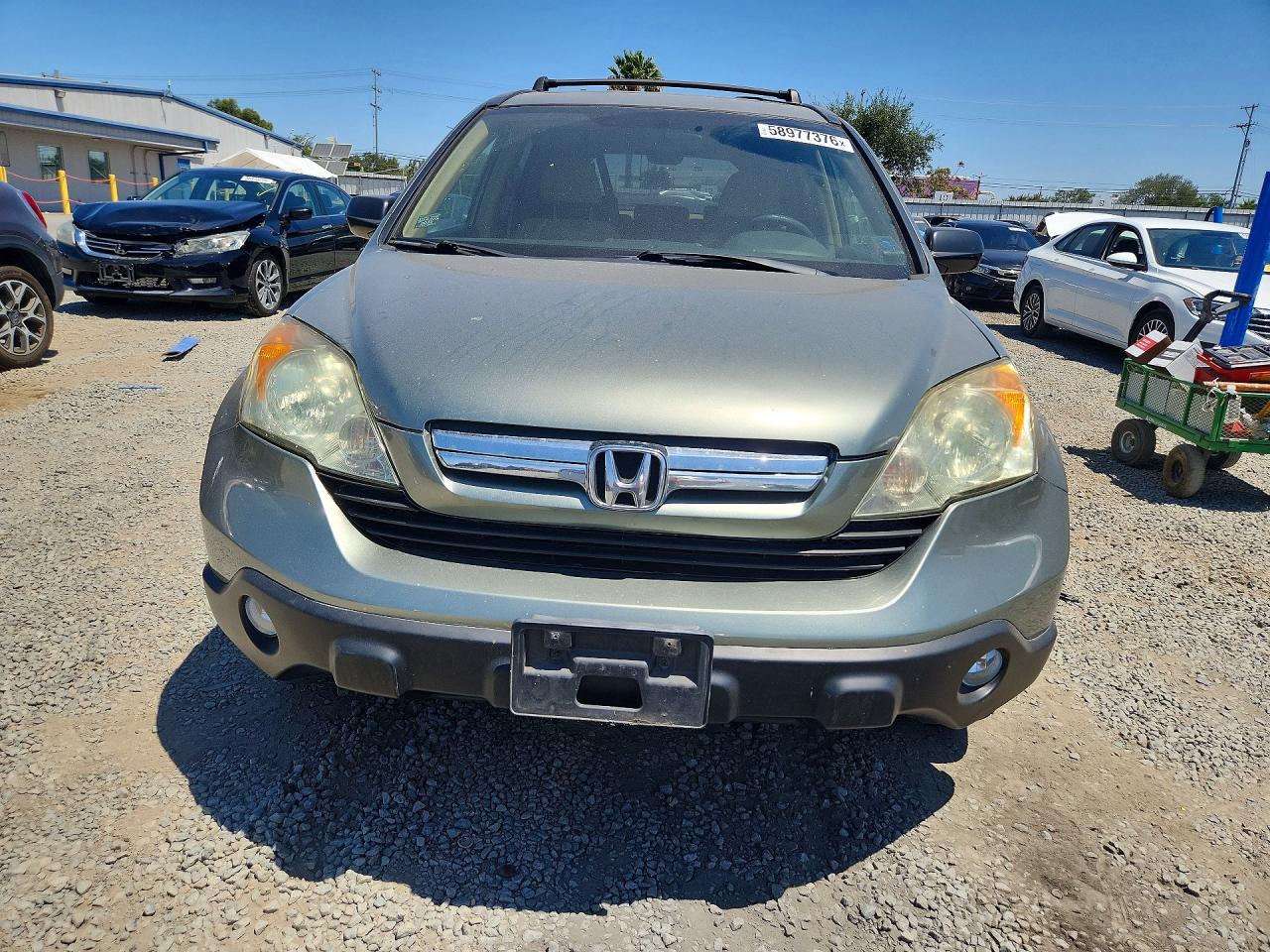 2007 Honda Cr-v Ex Gray vin: JHLRE38557C048485