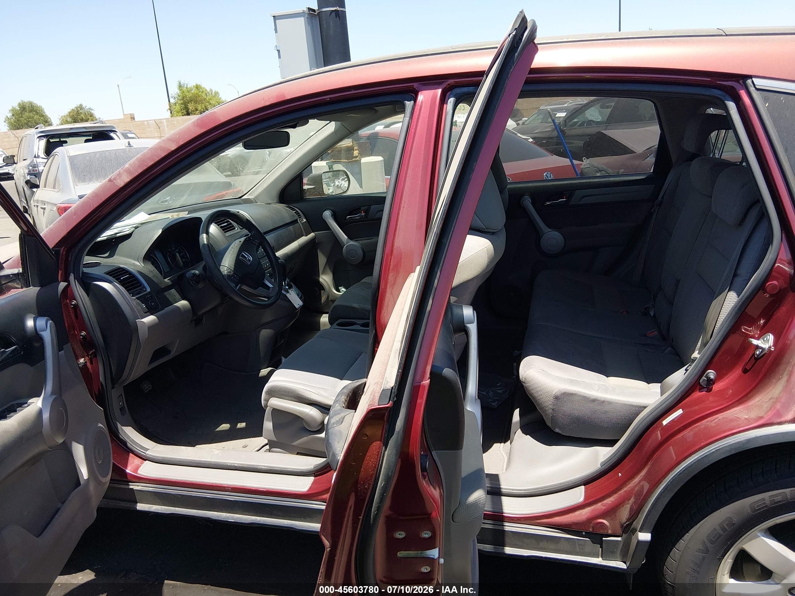 2007 Honda Cr-v Ex Бордовый vin: JHLRE38557C083219