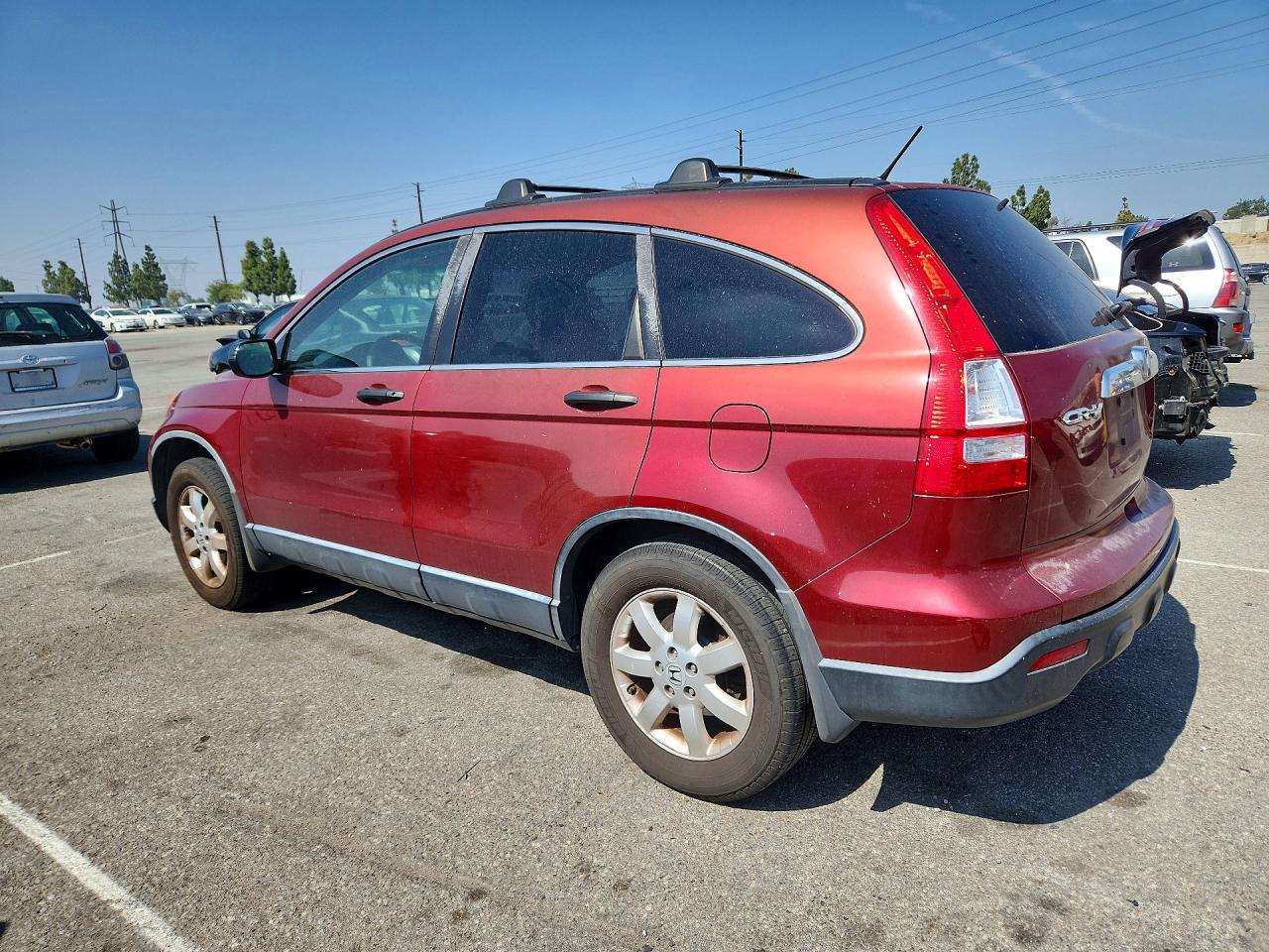 2008 Honda Cr-v Ex Burgundy vin: JHLRE38558C016458