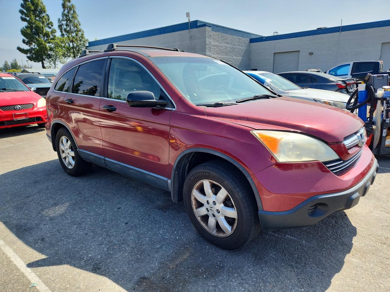 2008 Honda Cr-v Ex Burgundy vin: JHLRE38558C016458