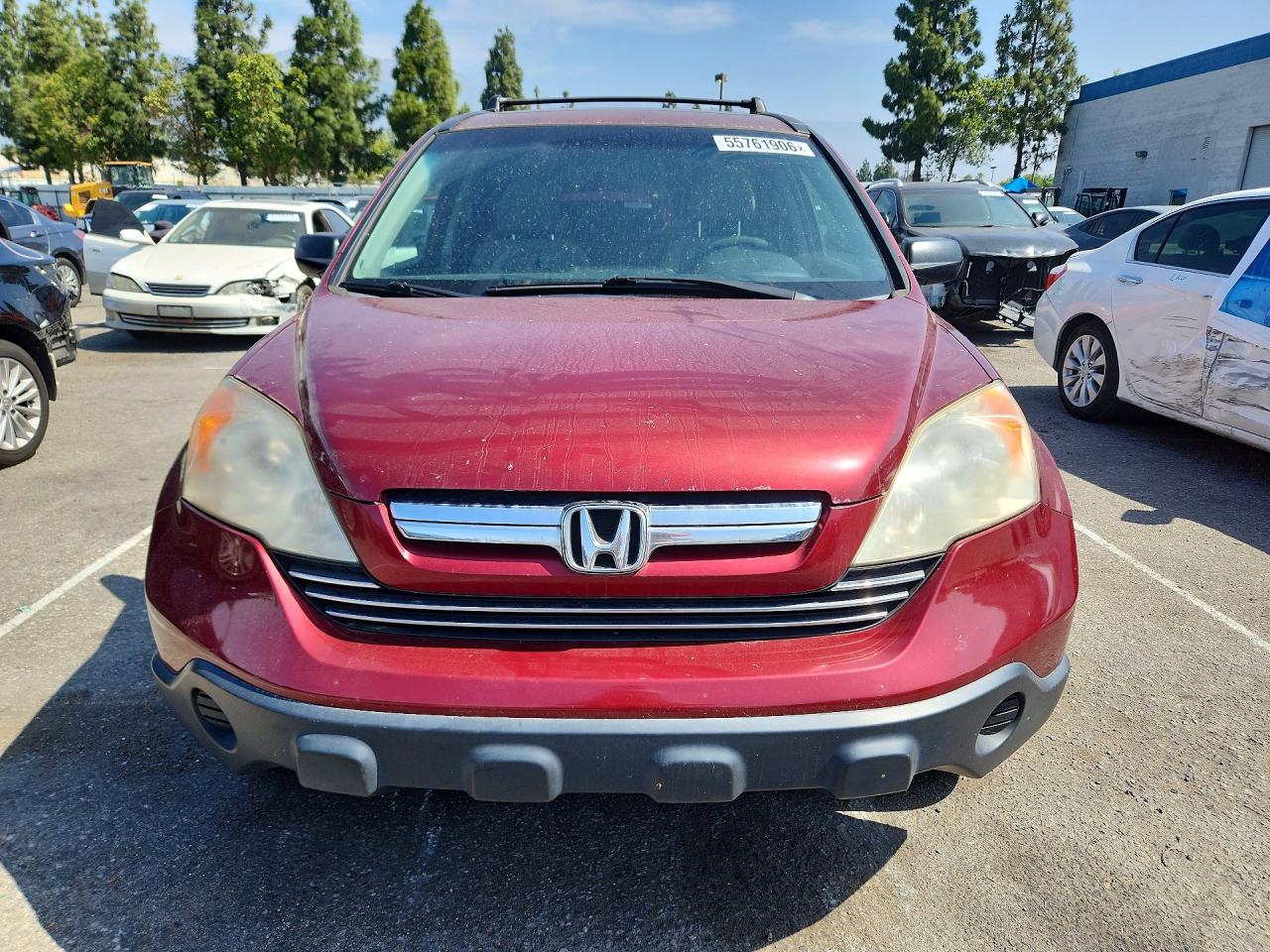 2008 Honda Cr-v Ex Burgundy vin: JHLRE38558C016458