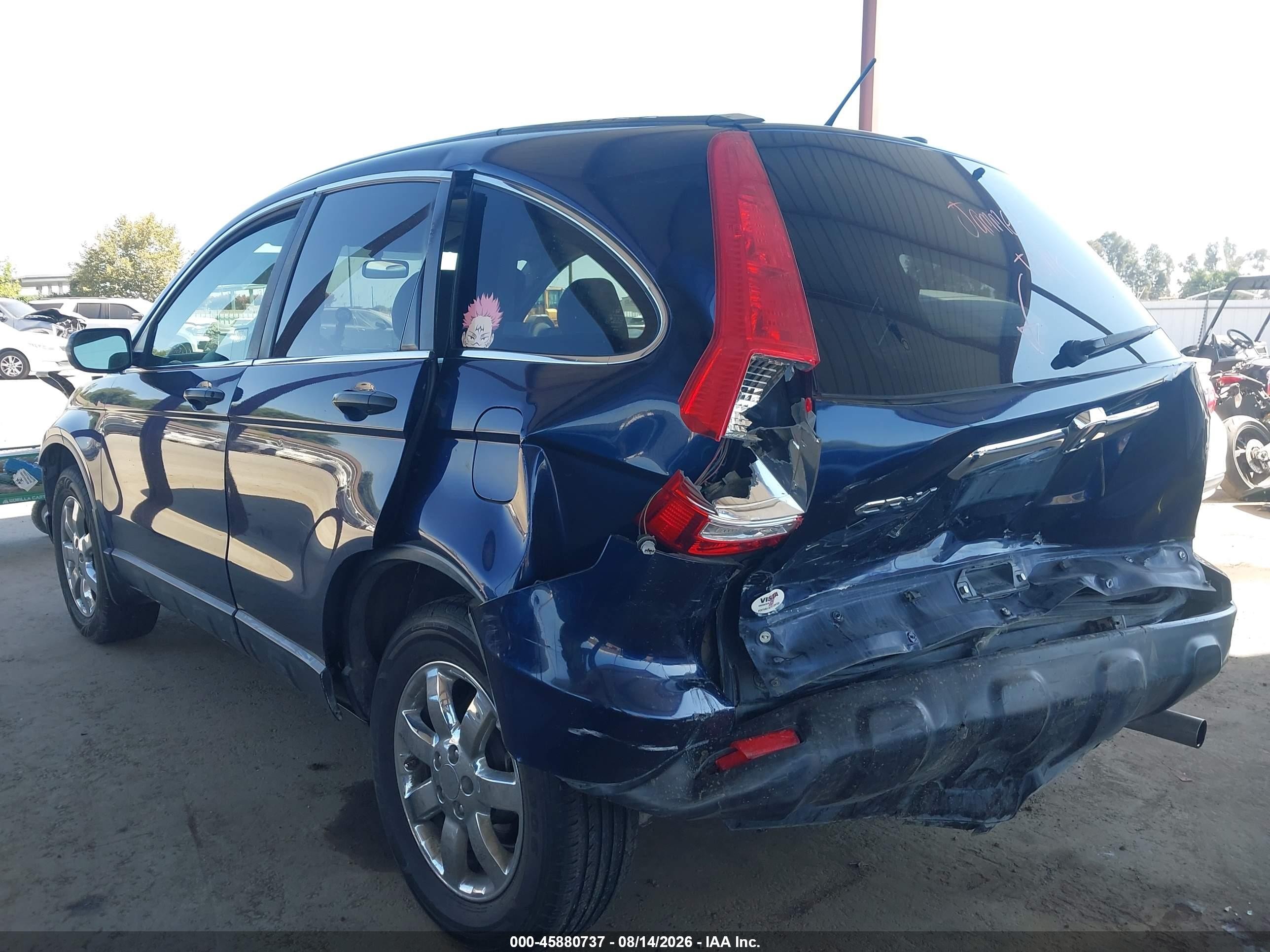 2009 Honda Cr-v Ex Blue vin: JHLRE38559C010709