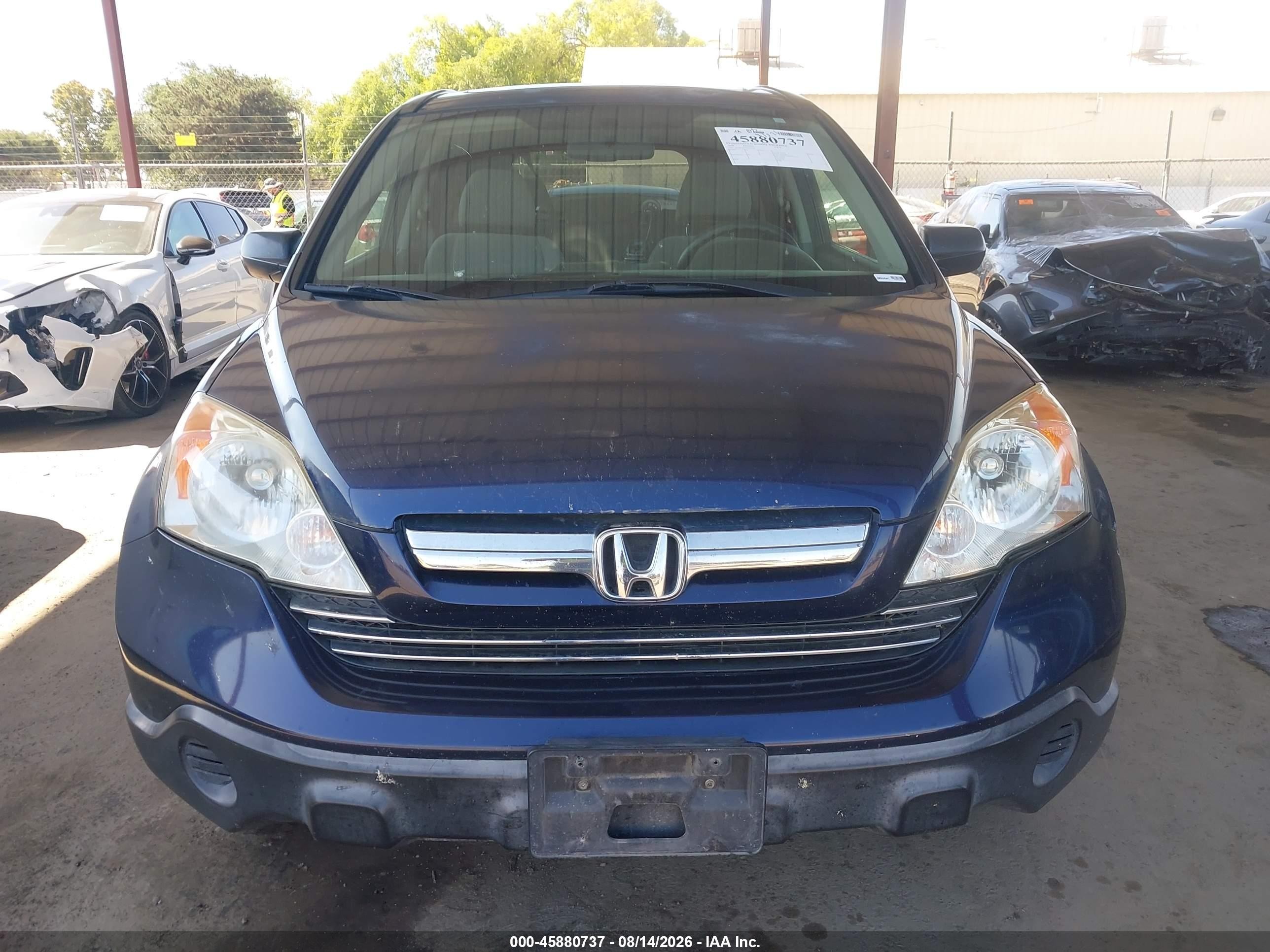 2009 Honda Cr-v Ex Blue vin: JHLRE38559C010709
