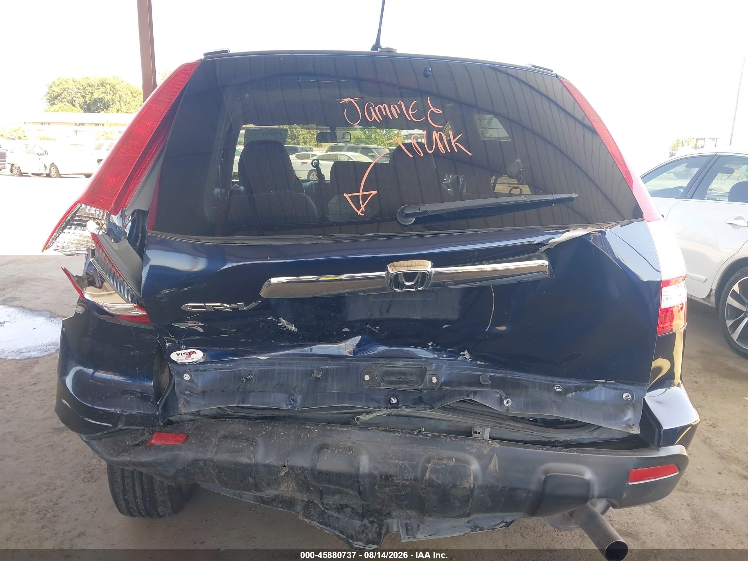 2009 Honda Cr-v Ex Blue vin: JHLRE38559C010709