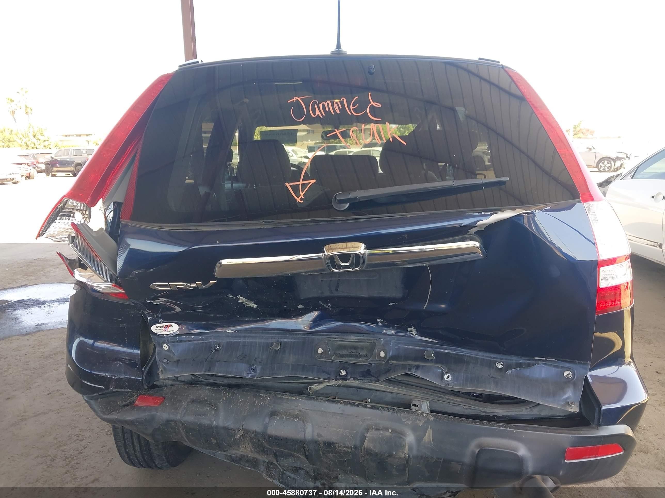 2009 Honda Cr-v Ex Blue vin: JHLRE38559C010709