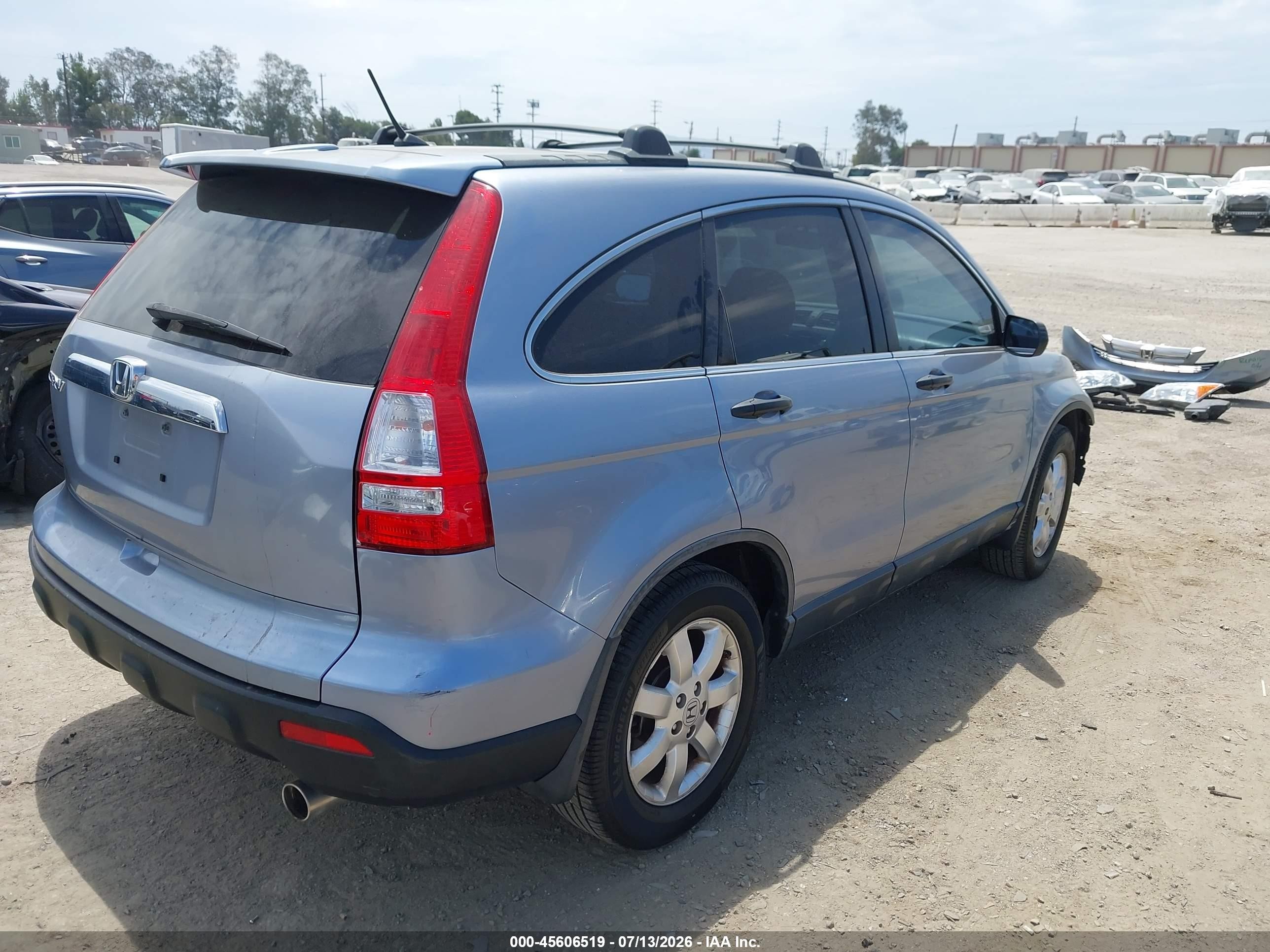 2009 Honda Cr-v Ex Blue vin: JHLRE38559C010872