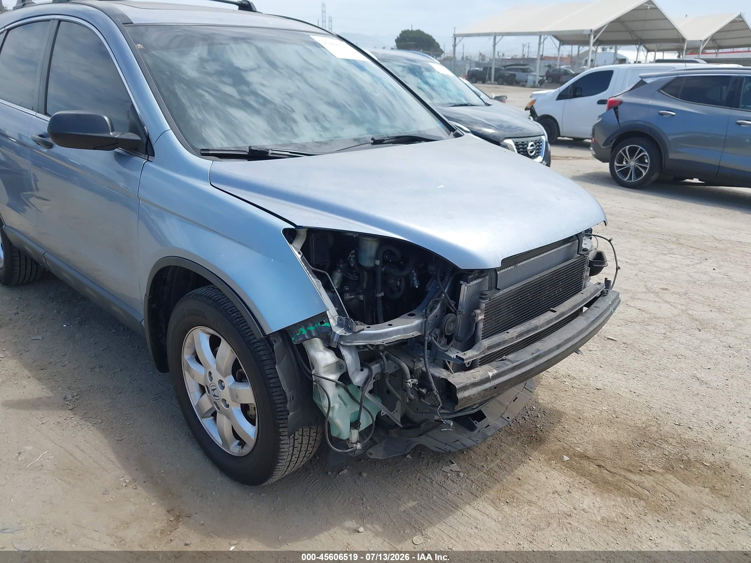 2009 Honda Cr-v Ex Blue vin: JHLRE38559C010872
