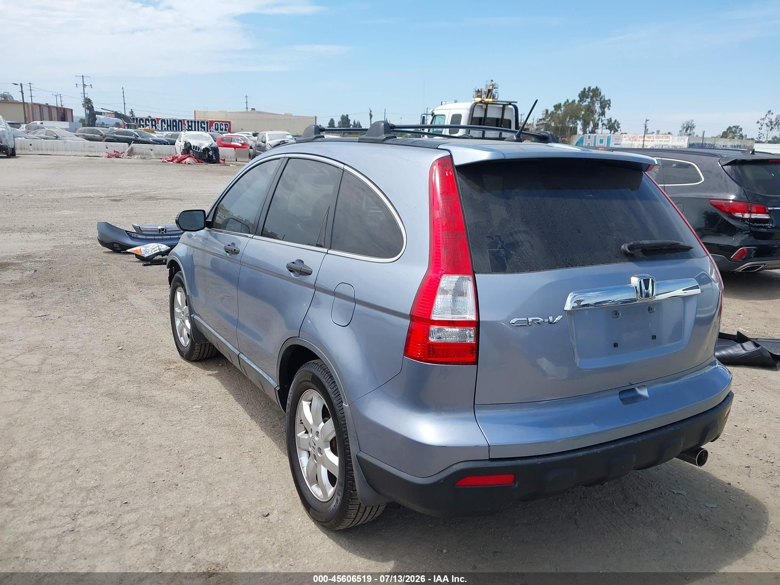 2009 Honda Cr-v Ex Blue vin: JHLRE38559C010872