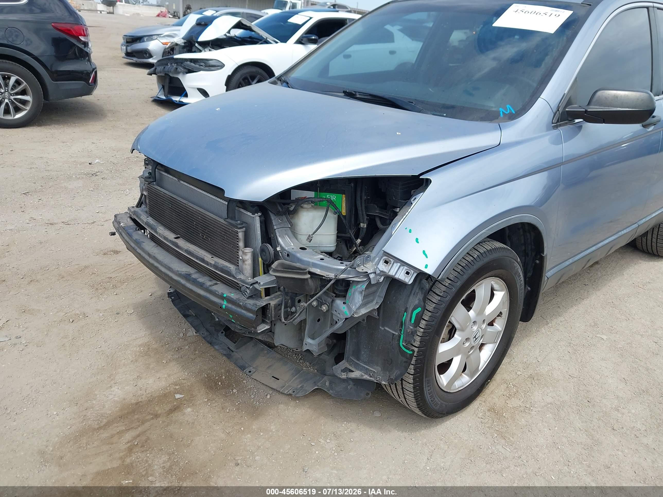 2009 Honda Cr-v Ex Blue vin: JHLRE38559C010872