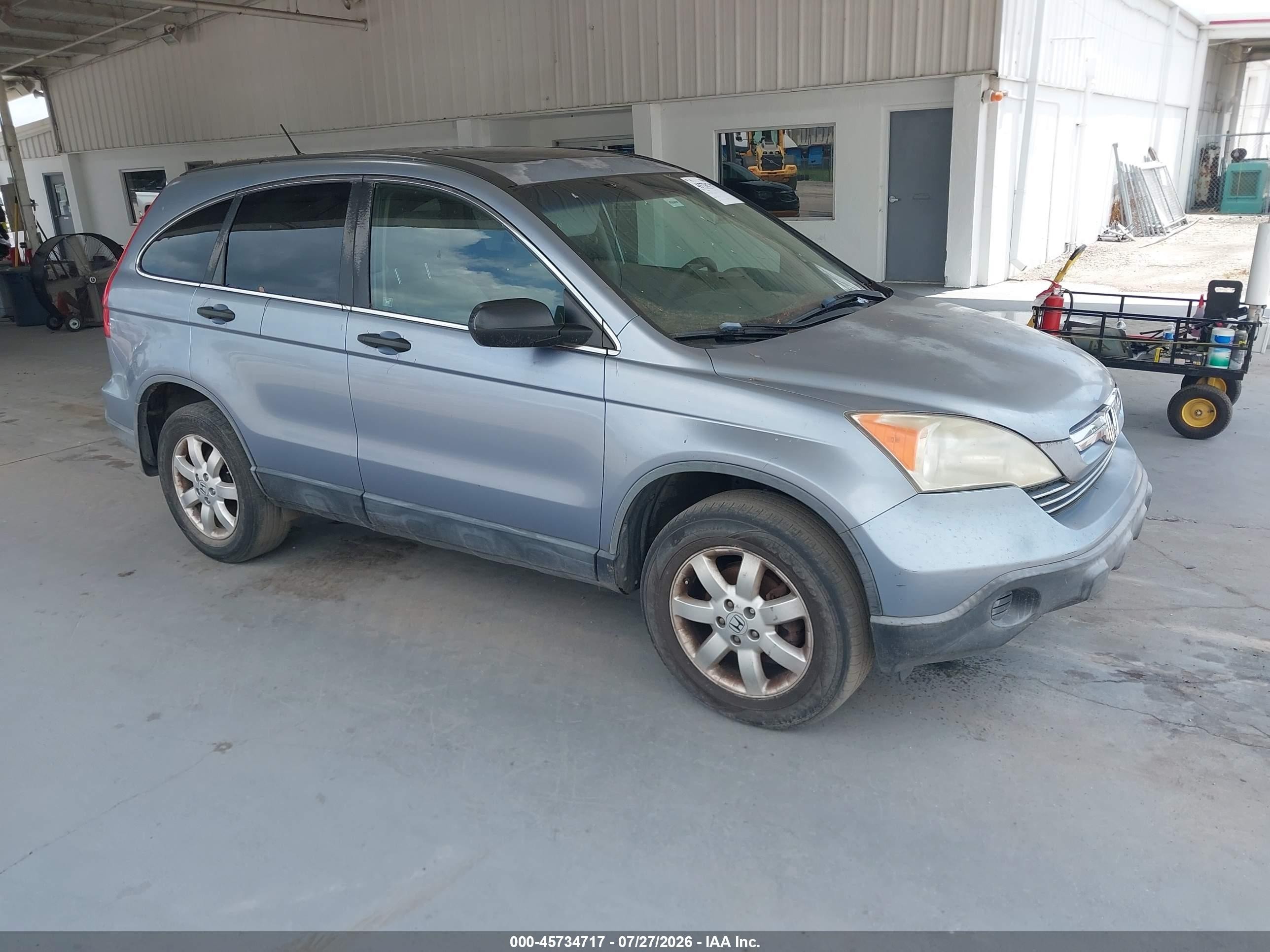 2007 Honda Cr-v Ex Blue vin: JHLRE38567C024468