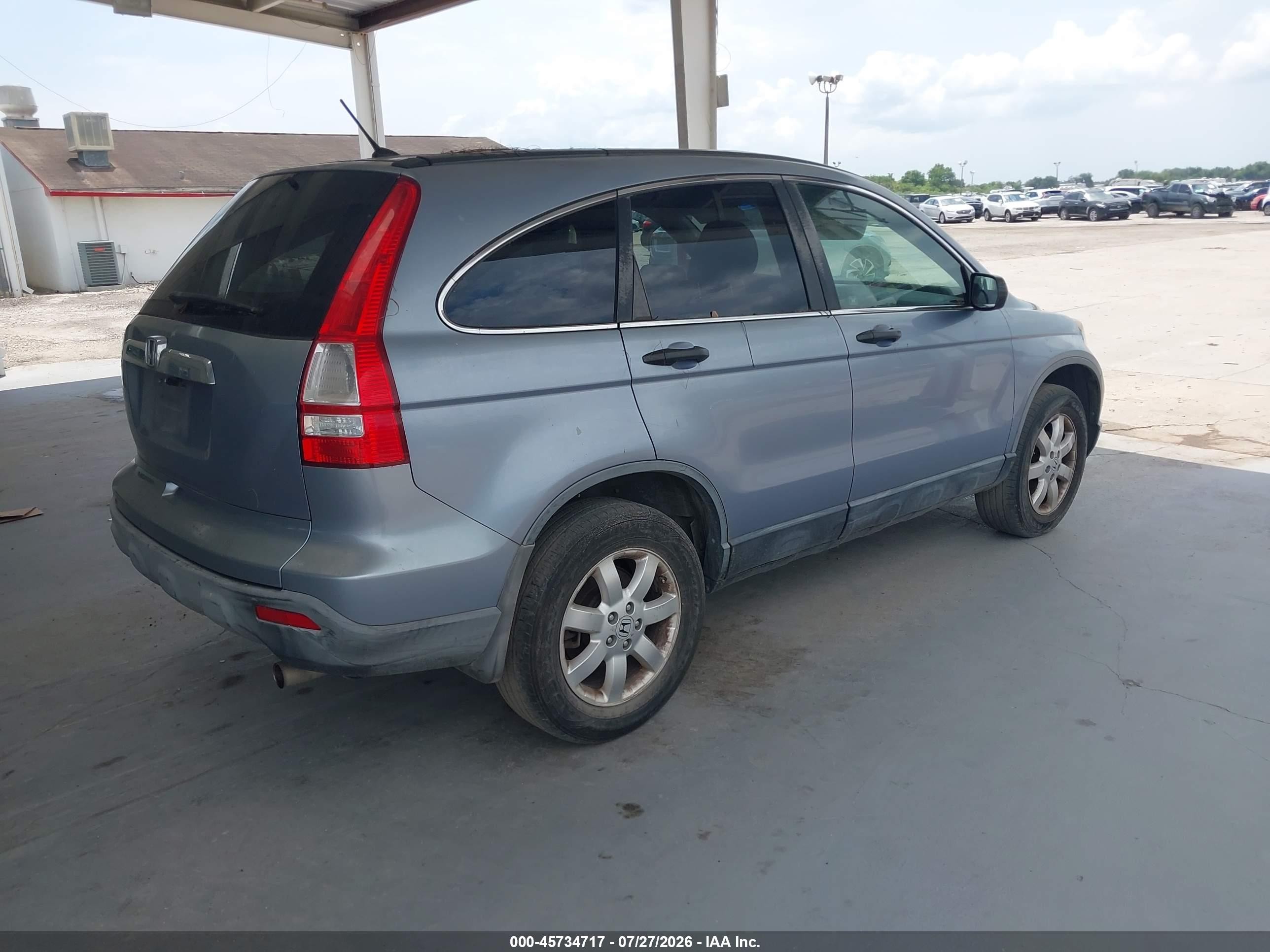 2007 Honda Cr-v Ex Blue vin: JHLRE38567C024468