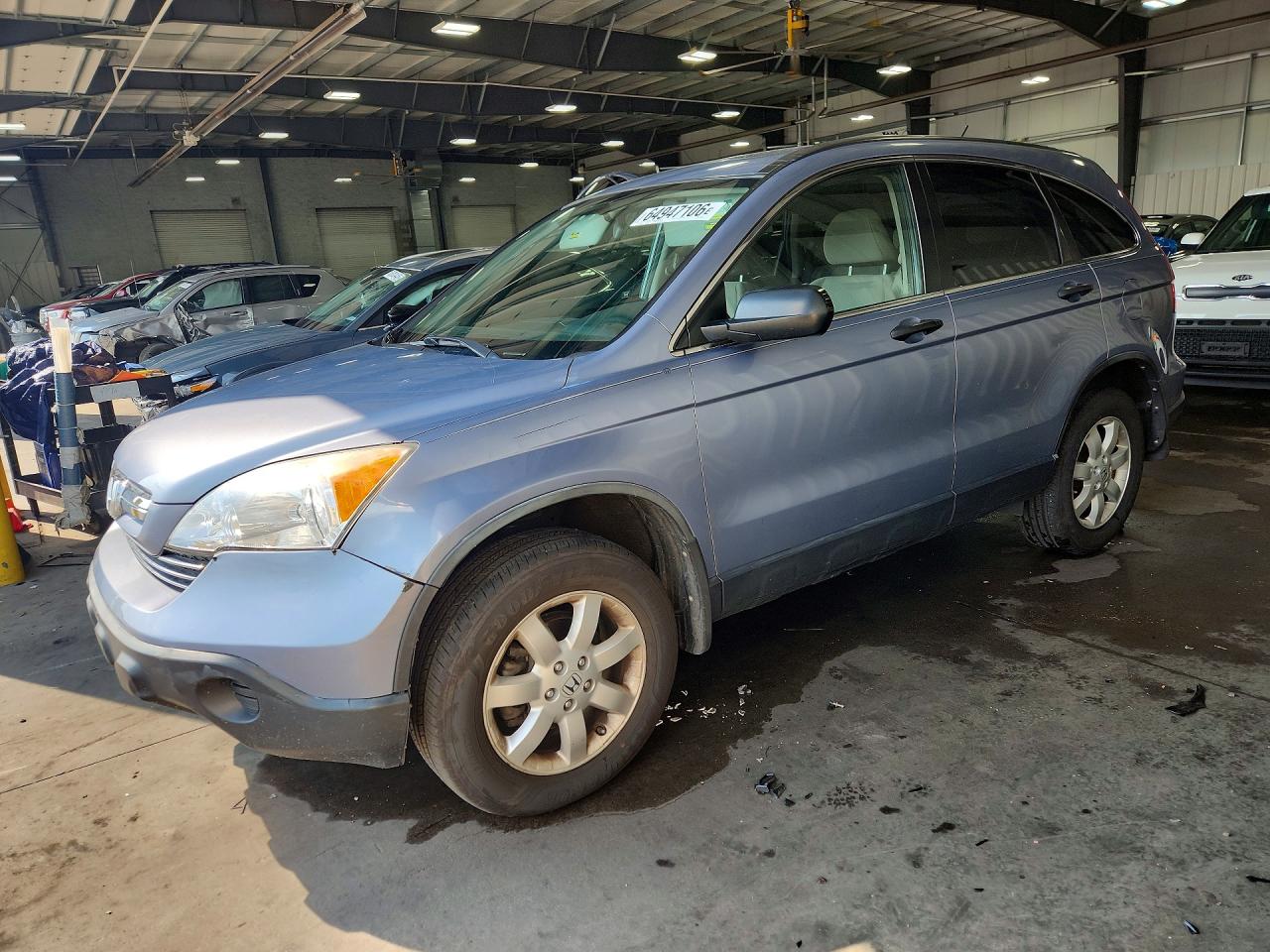 2008 Honda Cr-v Ex Blue vin: JHLRE38568C003184