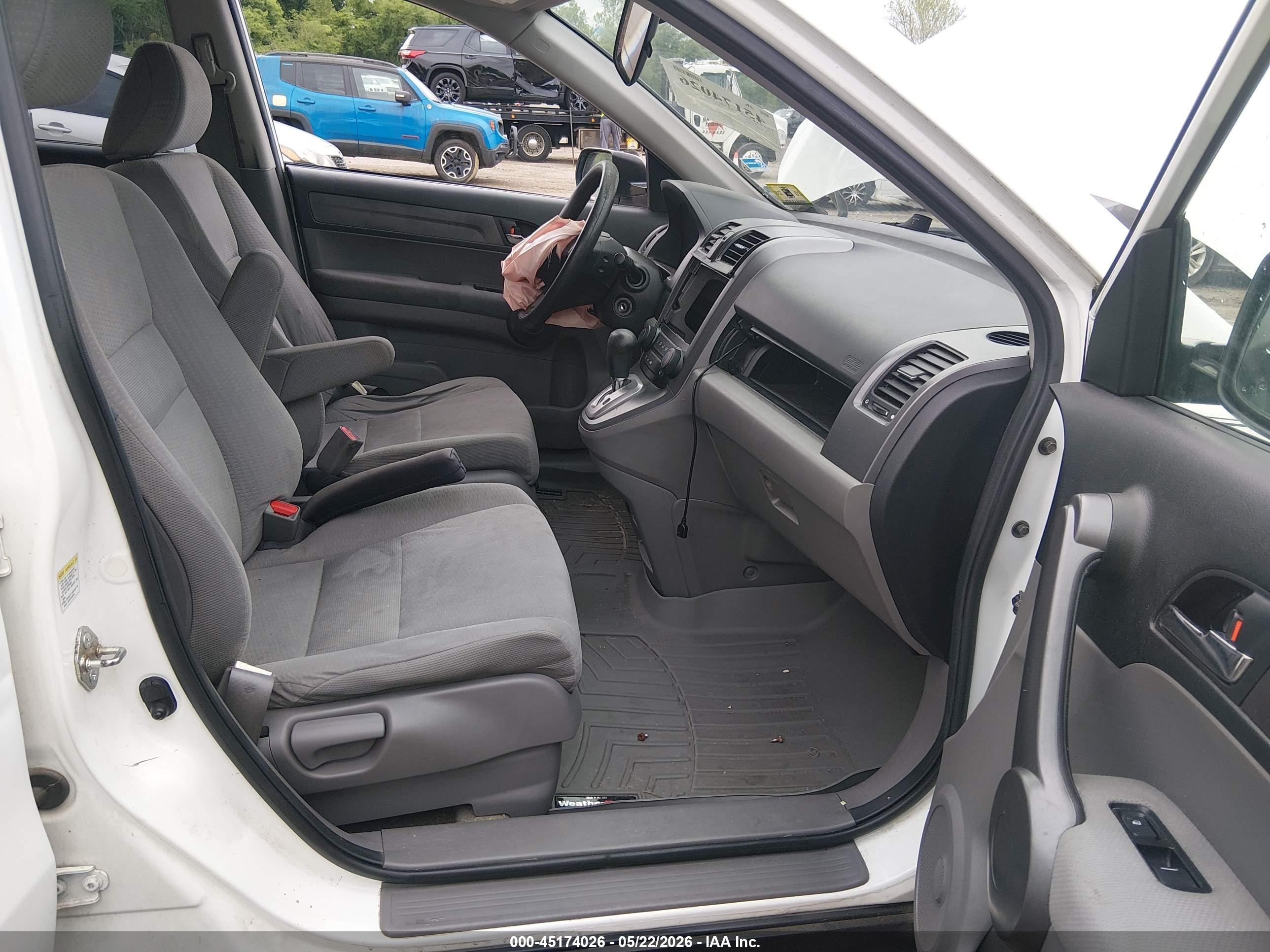 2008 Honda Cr-v Ex White vin: JHLRE38568C018428
